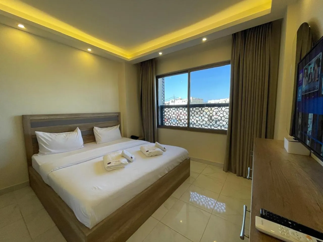 Bed in Aster Hotel Aqaba