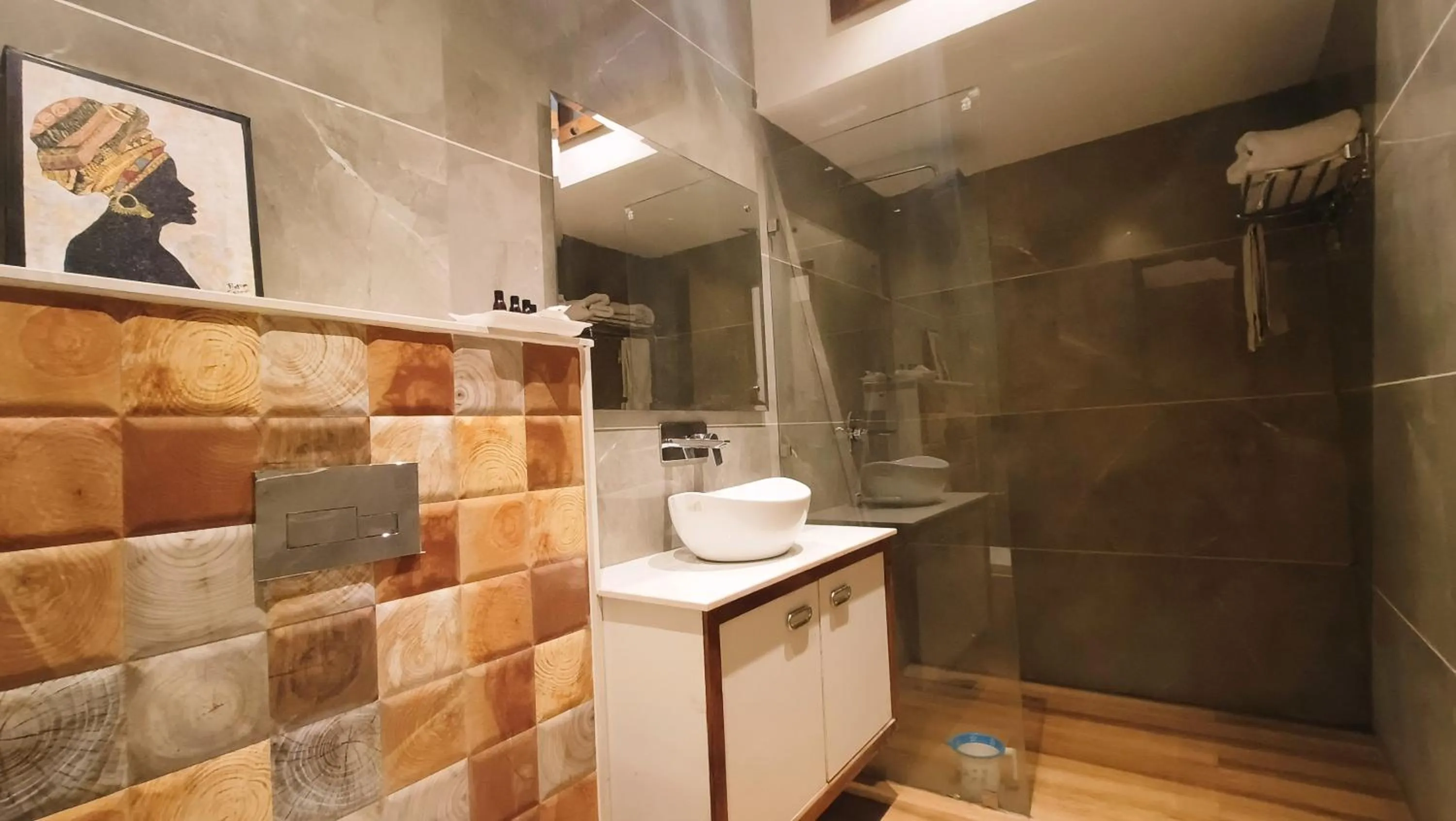 Shower in Blessings Hotel