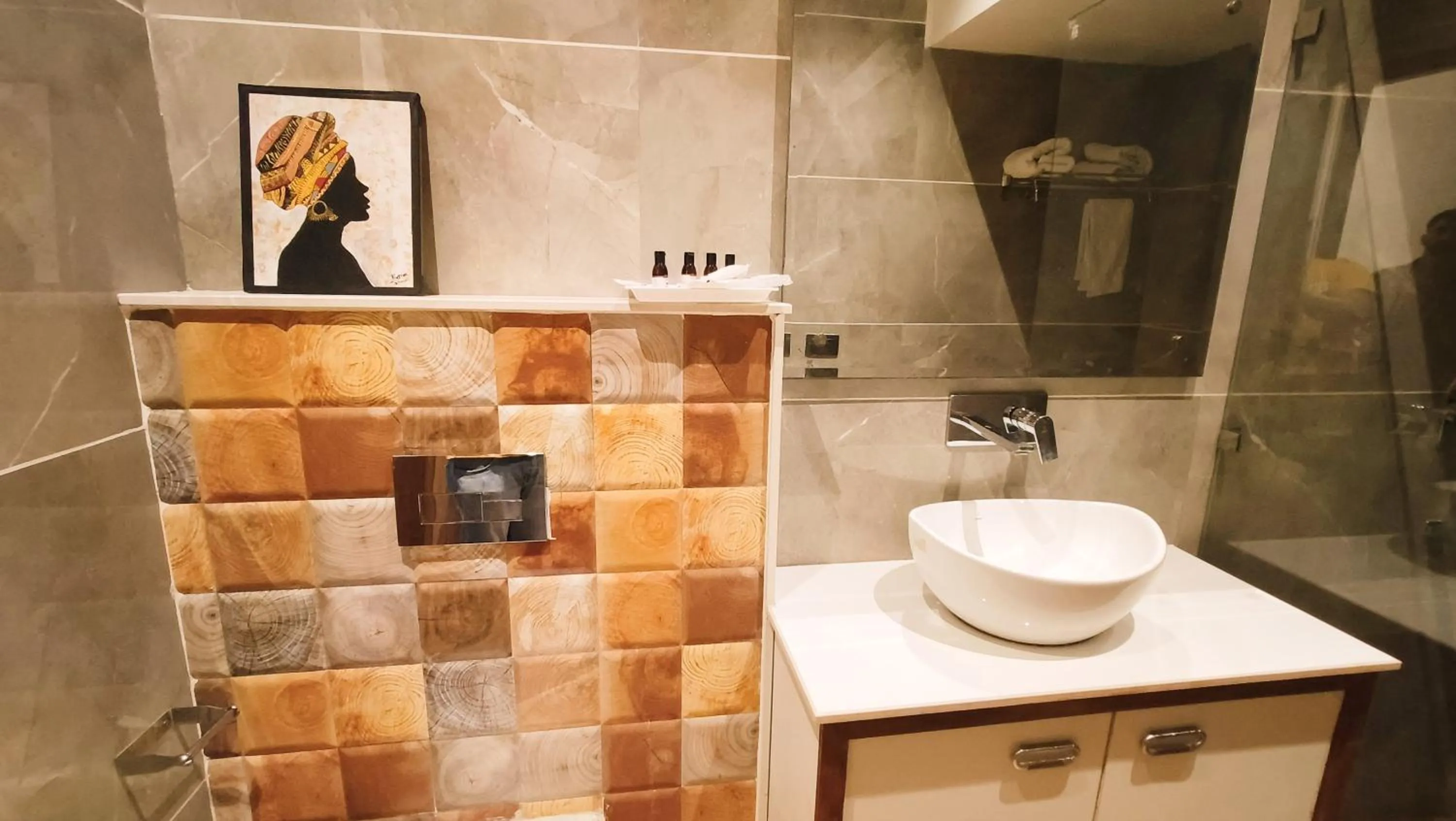 Shower in Blessings Hotel