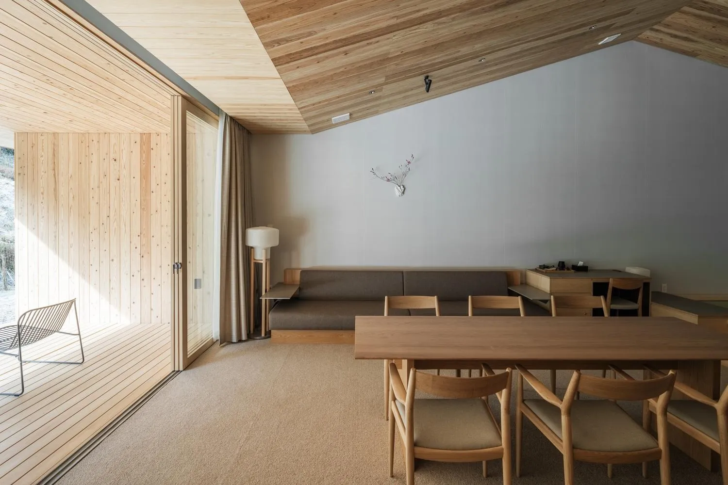 Living room in Naoshima Ryokan Roka
