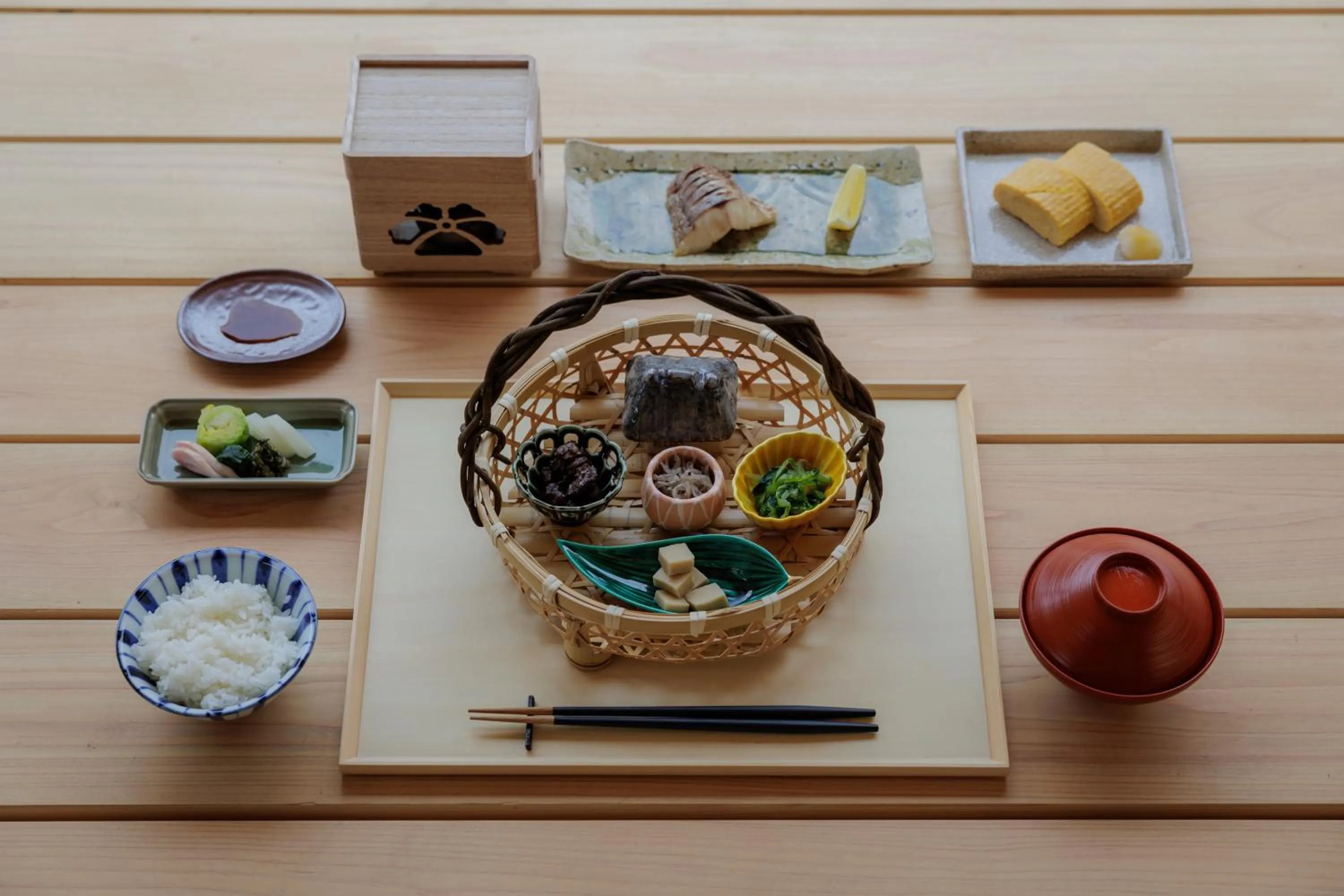 Breakfast in Naoshima Ryokan Roka