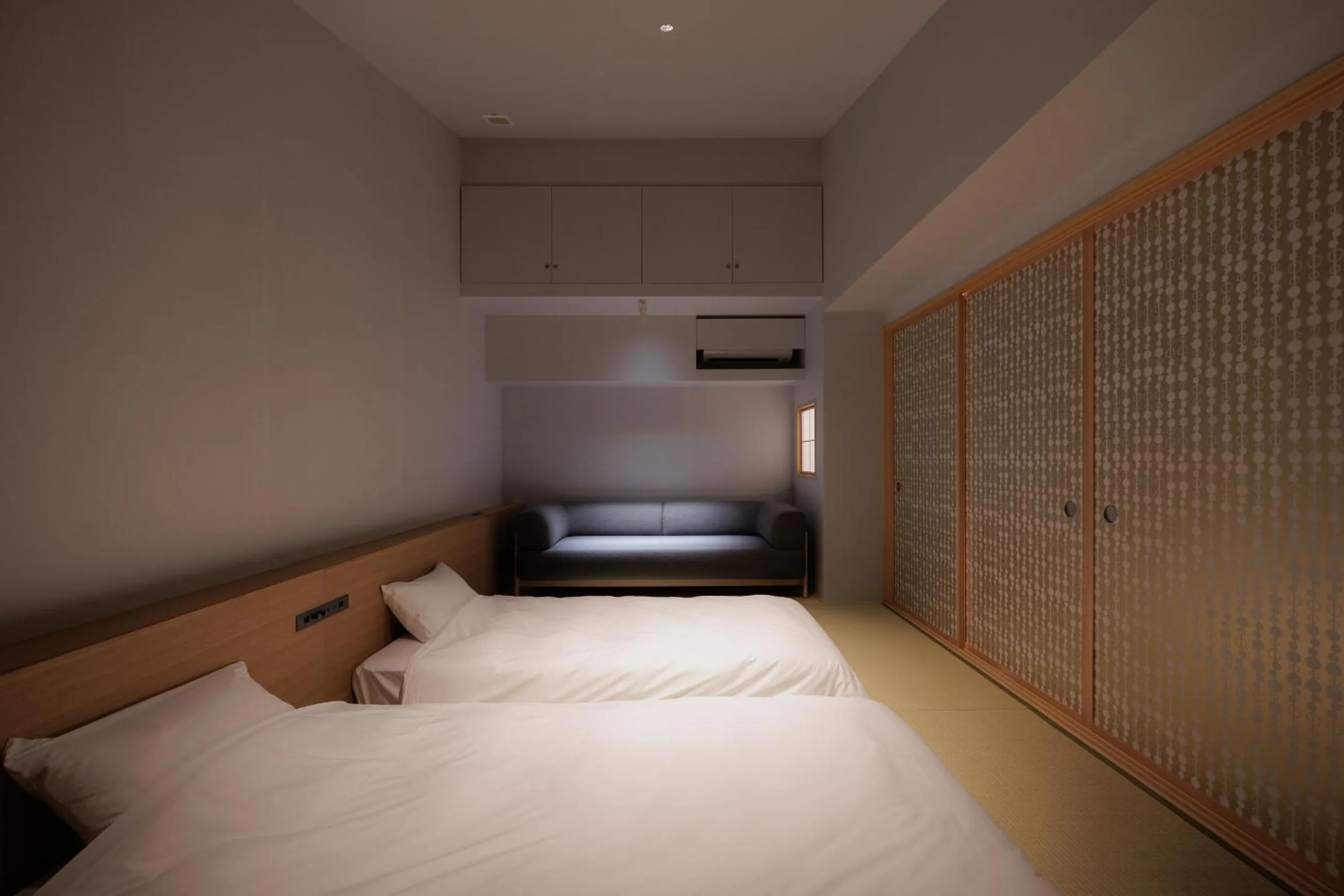 Guests, Bed in Naoshima Ryokan Roka