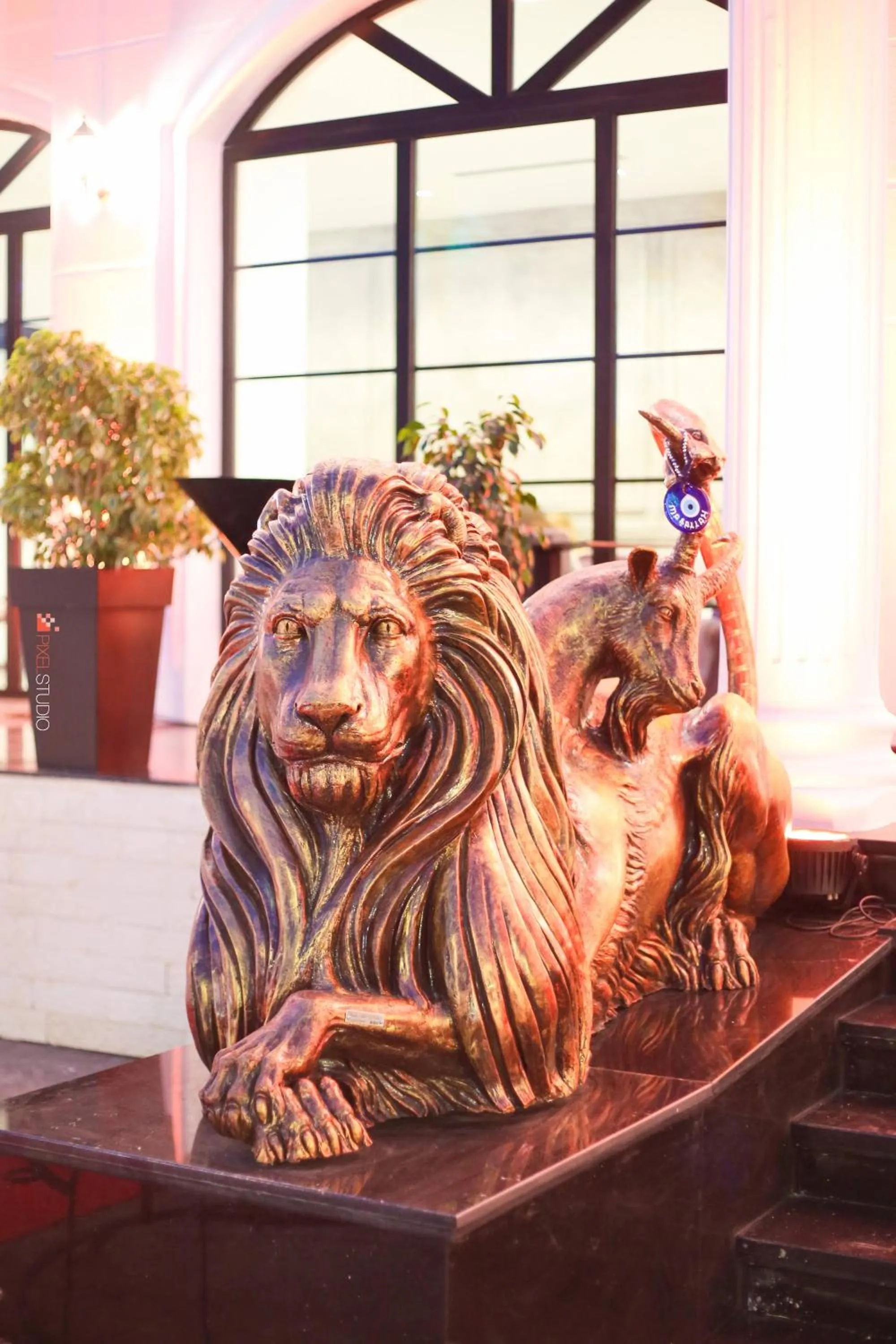 Decorative detail in Chimaera Hotel