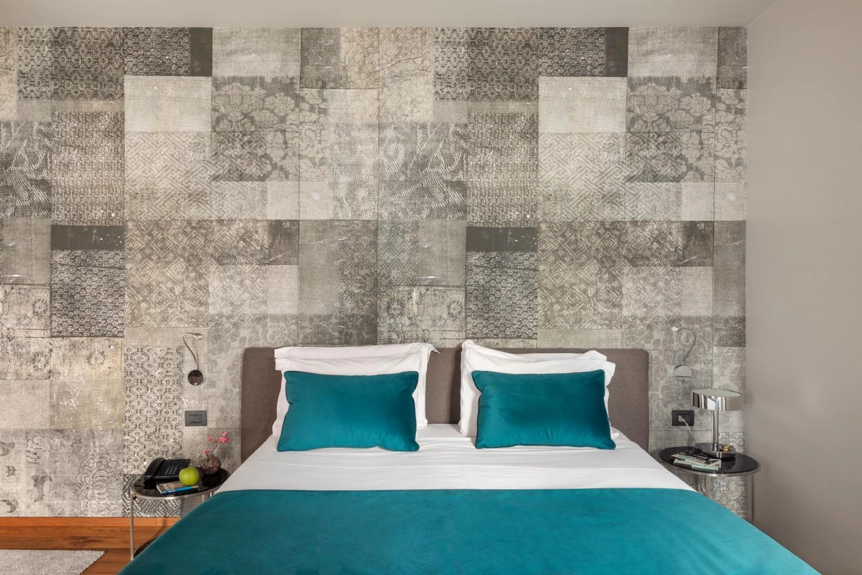 Bed in Living Hotel Milano