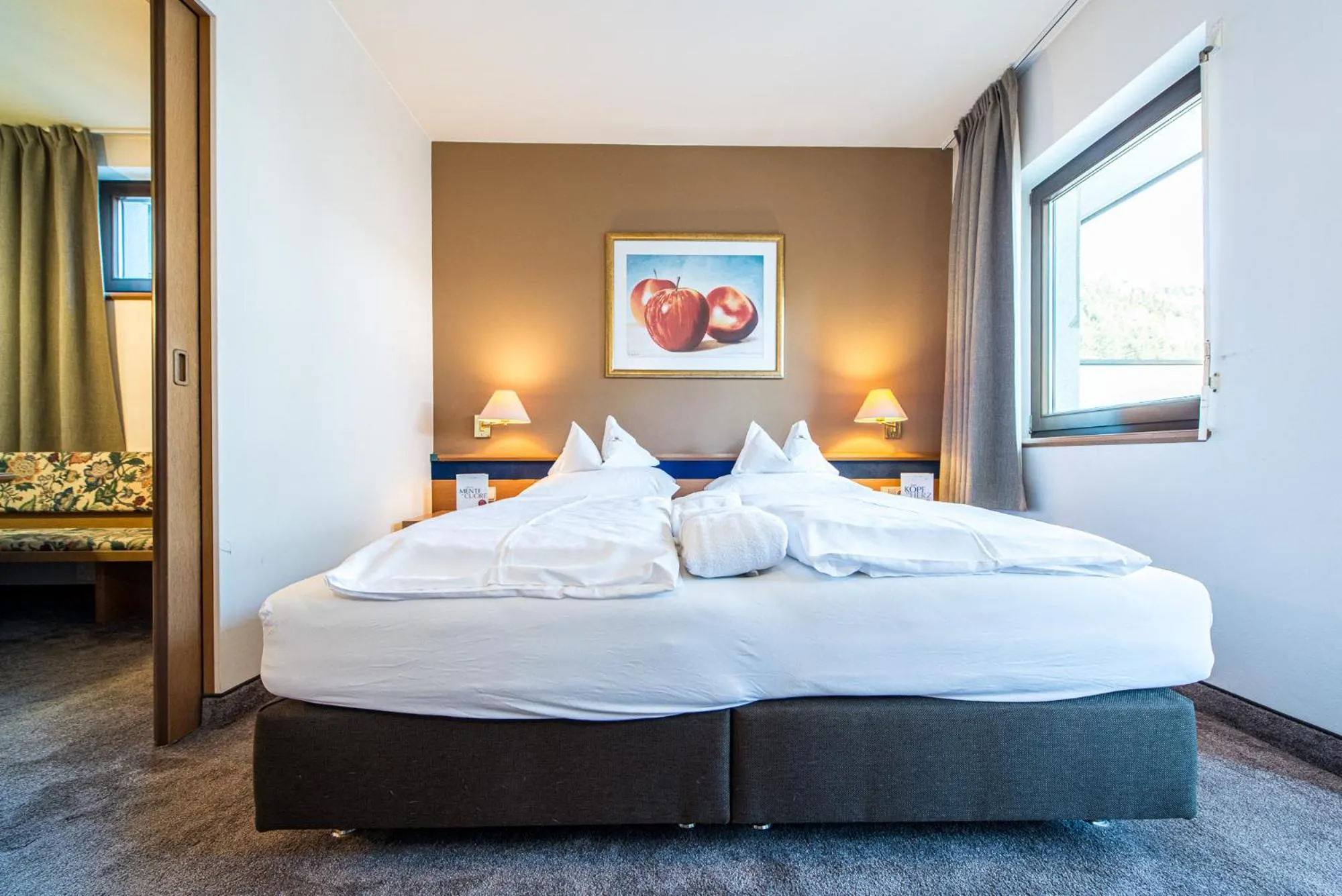 Bed in Alphotel Stocker Alpine Wellnesshotel