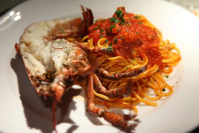 Food close-up in Park Hotel Ristorante Ca' Bianca