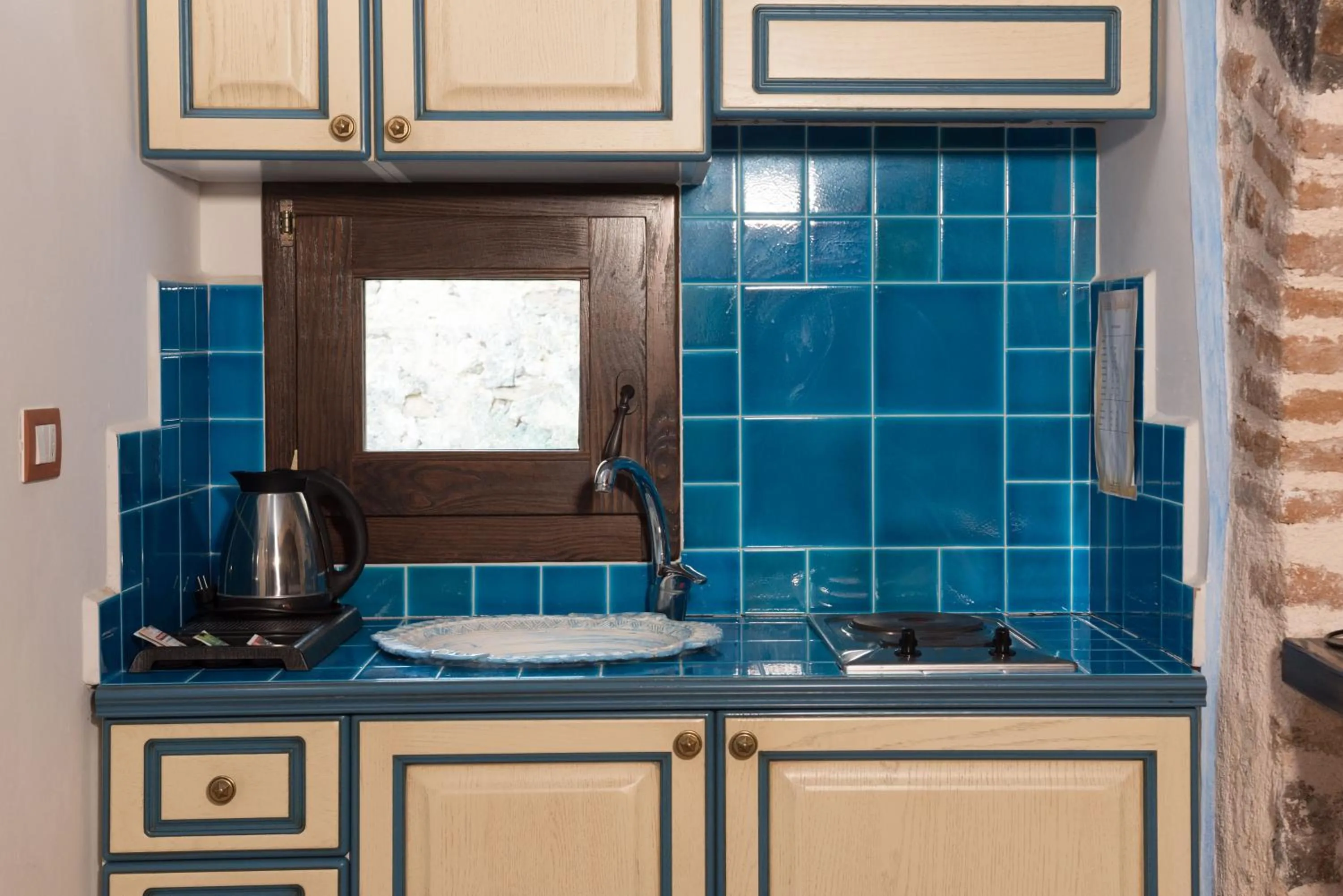 Kitchen or kitchenette in Hotel Anticos Palathos