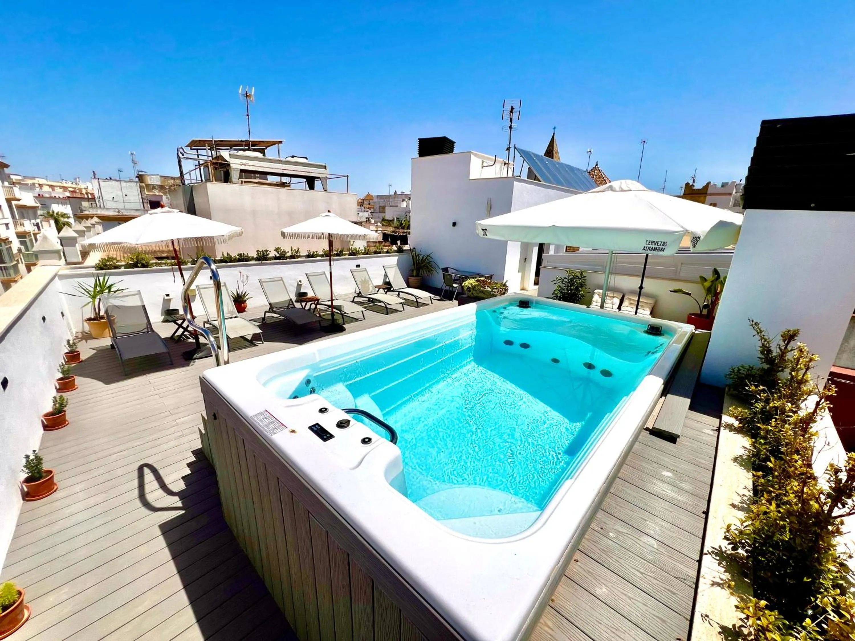 Solarium in Aparthotel Luz de Gades - Suites Spa Gym - Adults Only