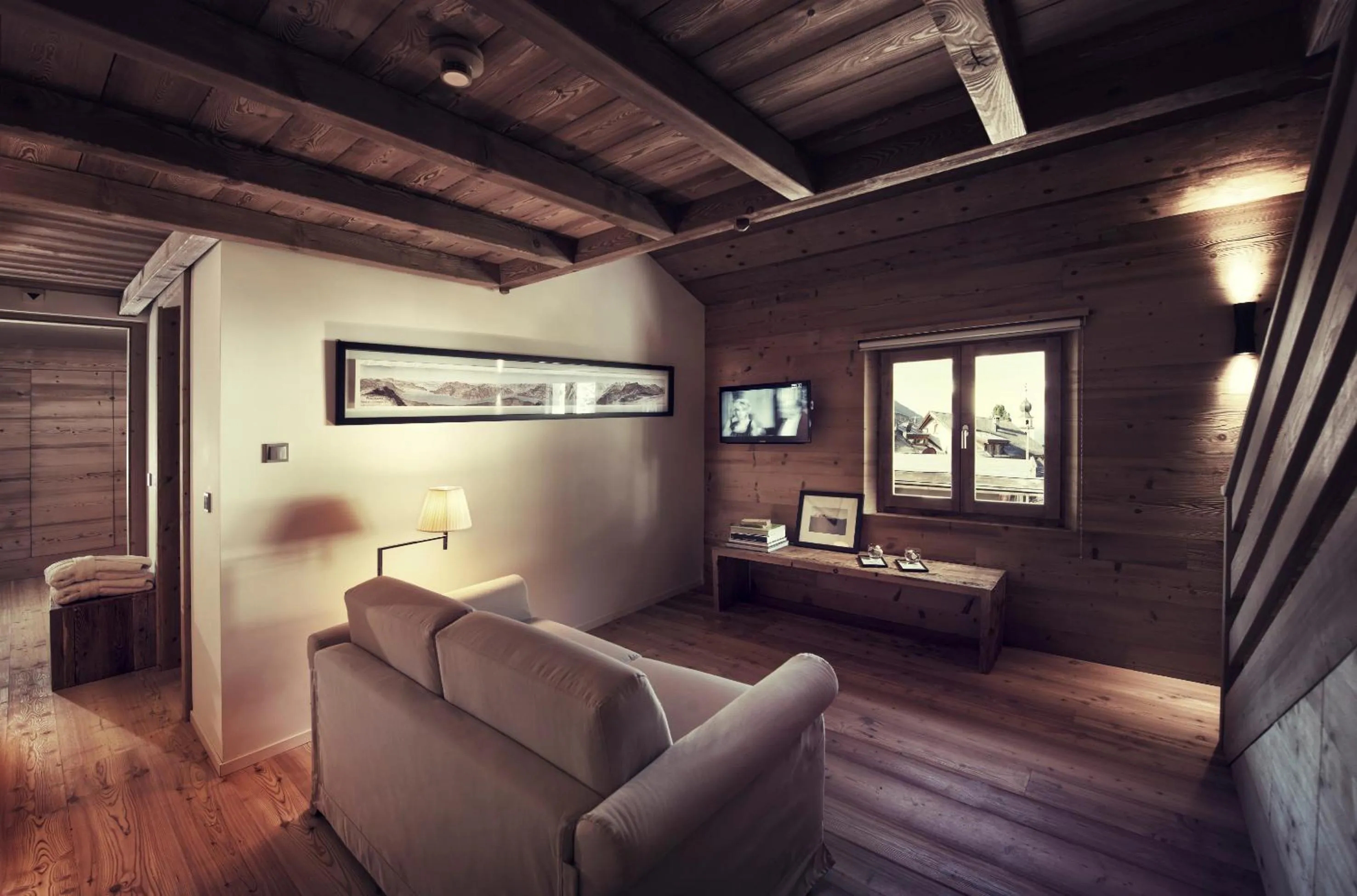 Seating area in Chesa Stuva Colani