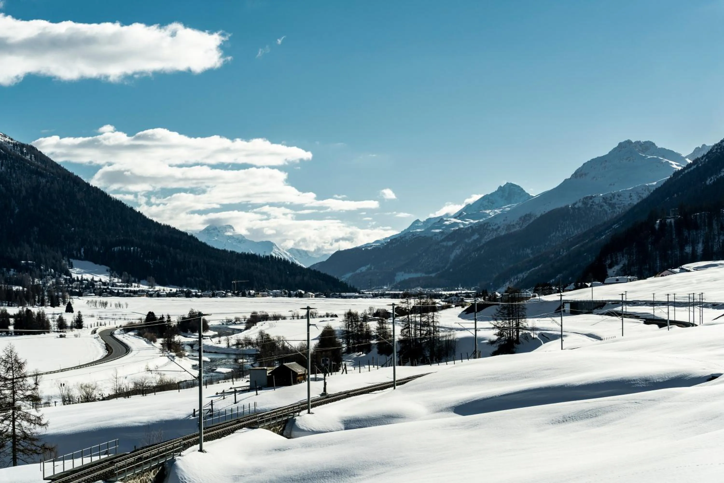 River view in Chesa Stuva Colani