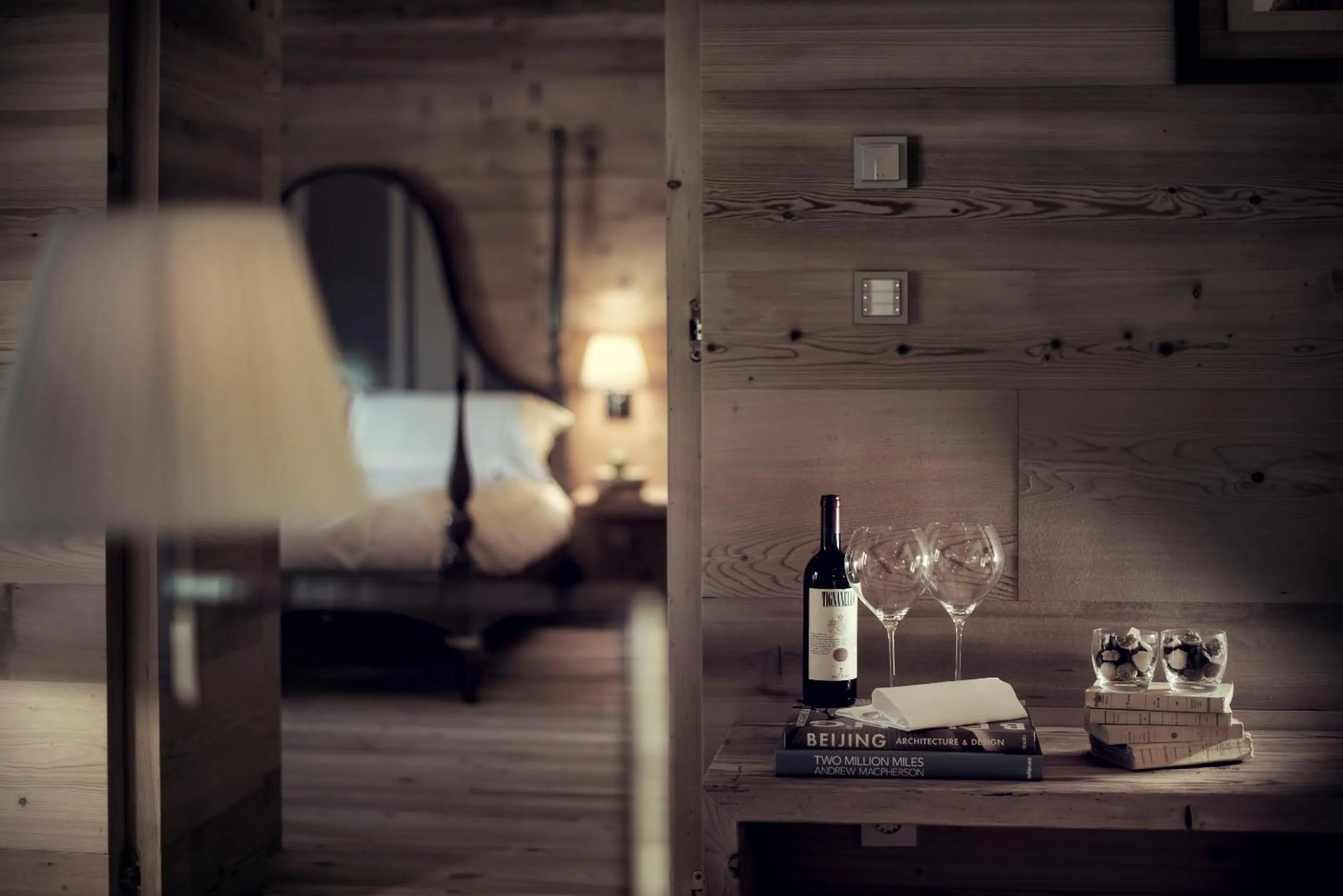 Photo of the whole room, Bed in Chesa Stuva Colani