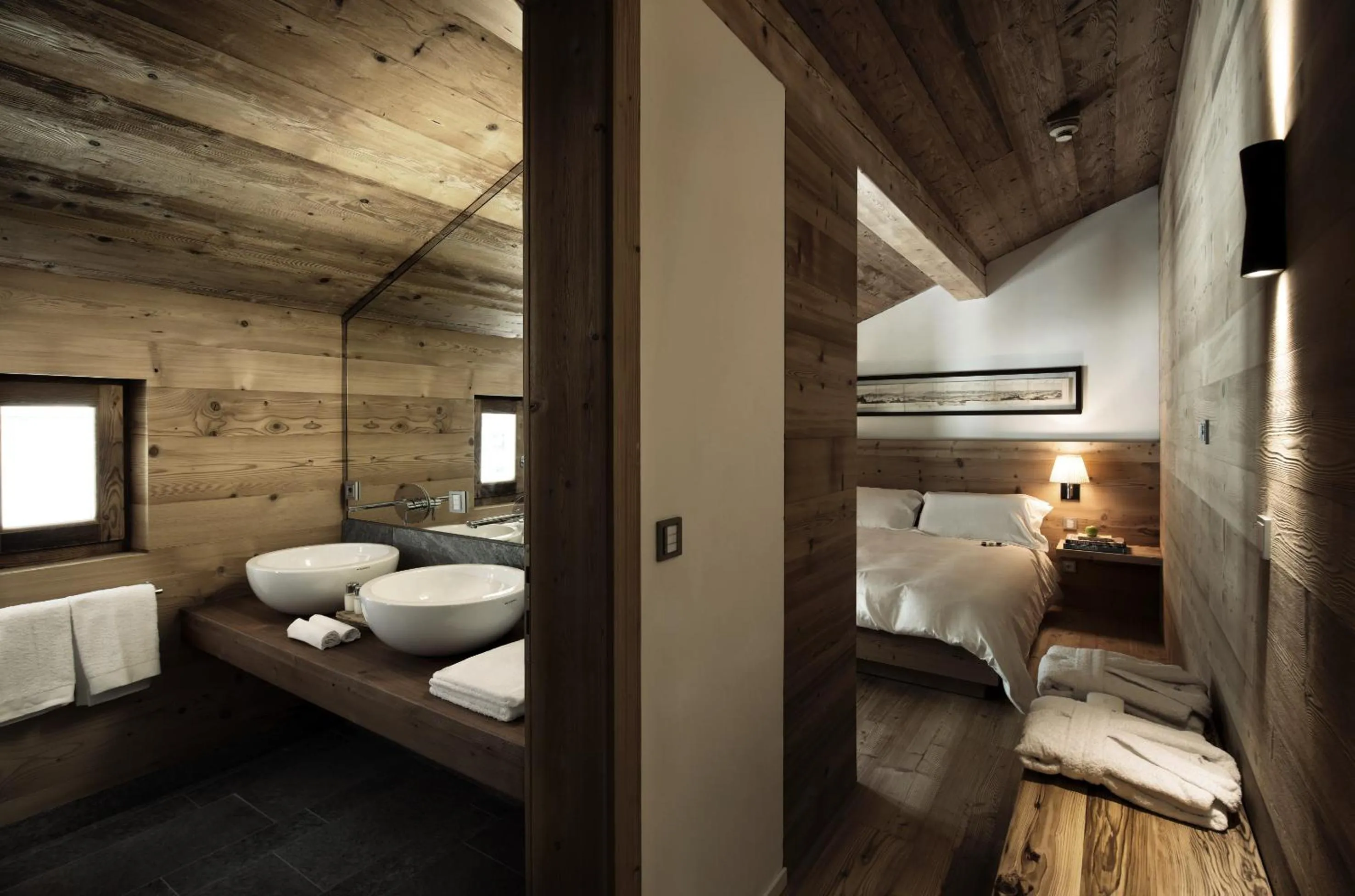 Bathroom, Bed in Chesa Stuva Colani