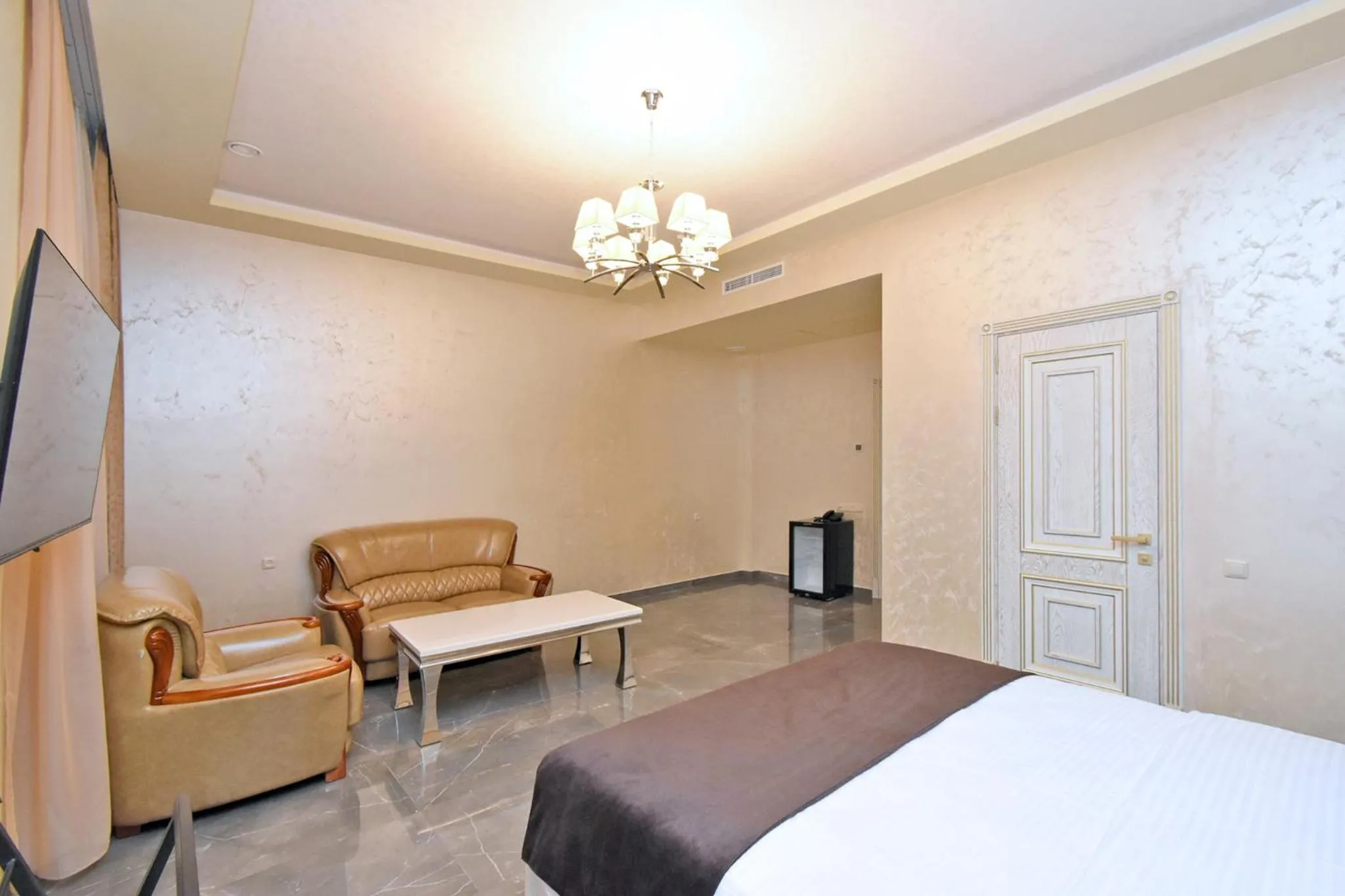 Living room, Bed in Macao Hotel