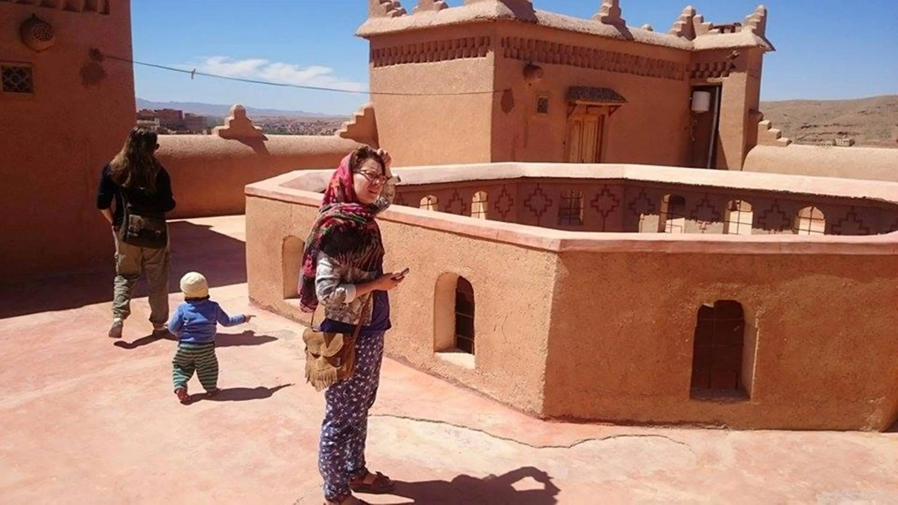 Balcony/Terrace in Casbah d'hôte La Jeanne Tourisme Ecologique