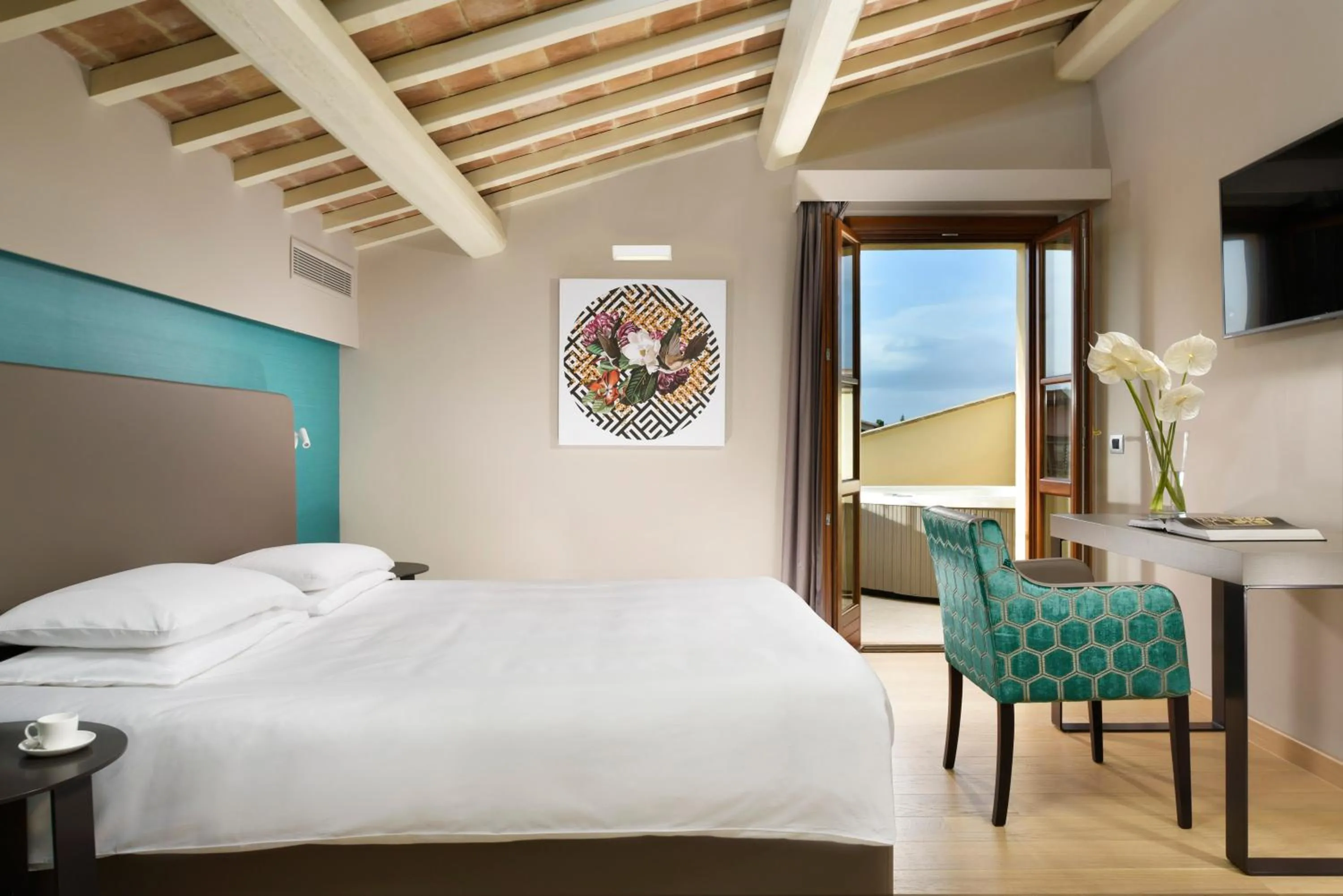 Photo of the whole room, Bed in Borgobrufa Spa Resort Adults Only