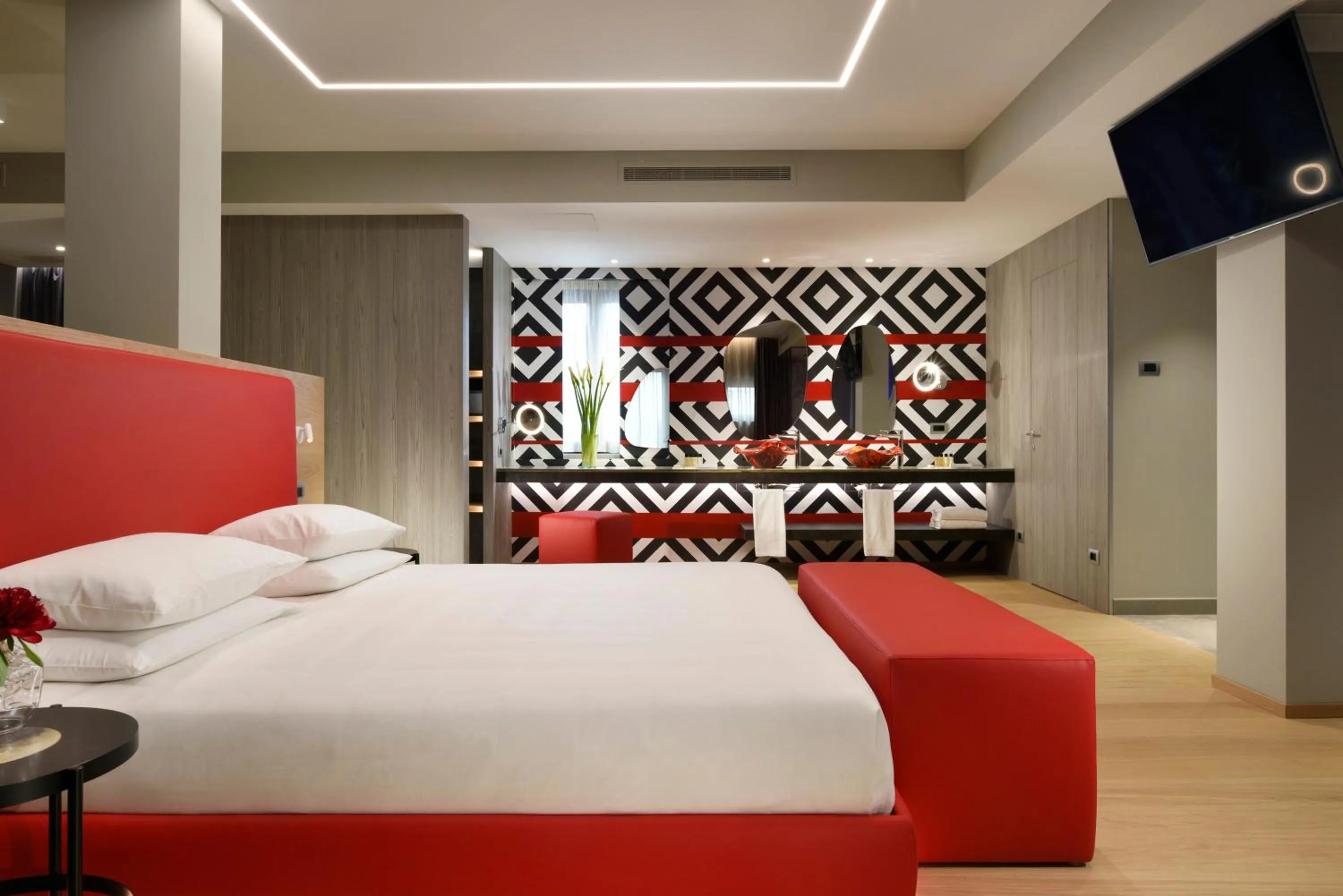 Bed in Borgobrufa Spa Resort Adults Only