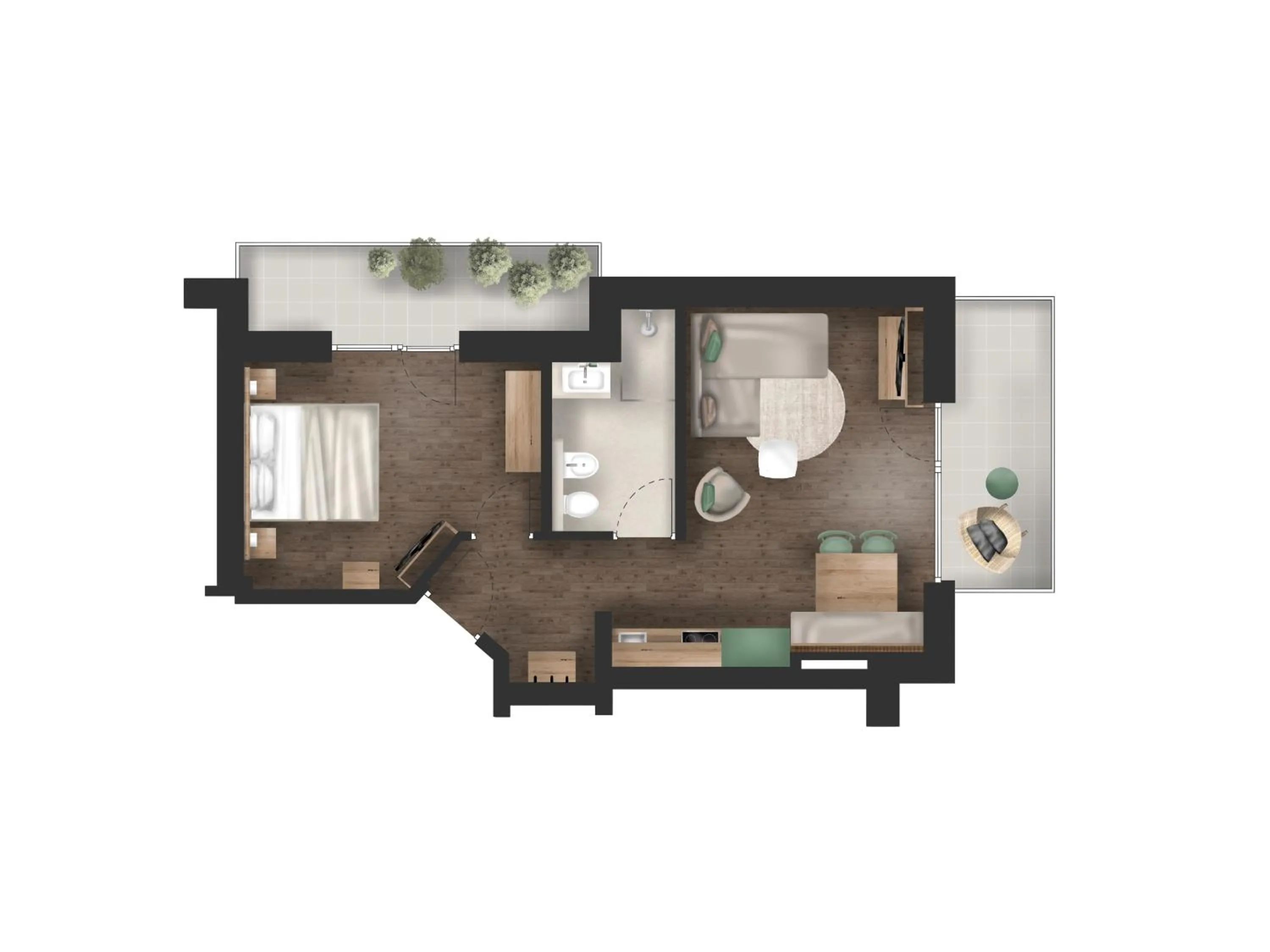 Living room in Laurena Aparthotel