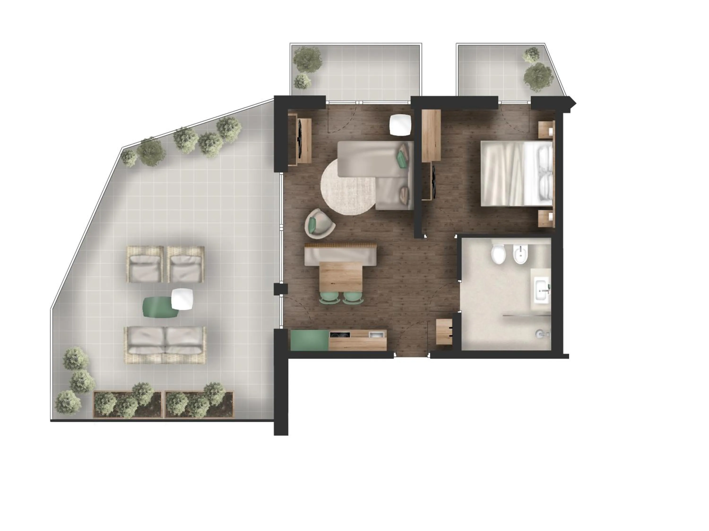 Floor plan in Laurena Aparthotel