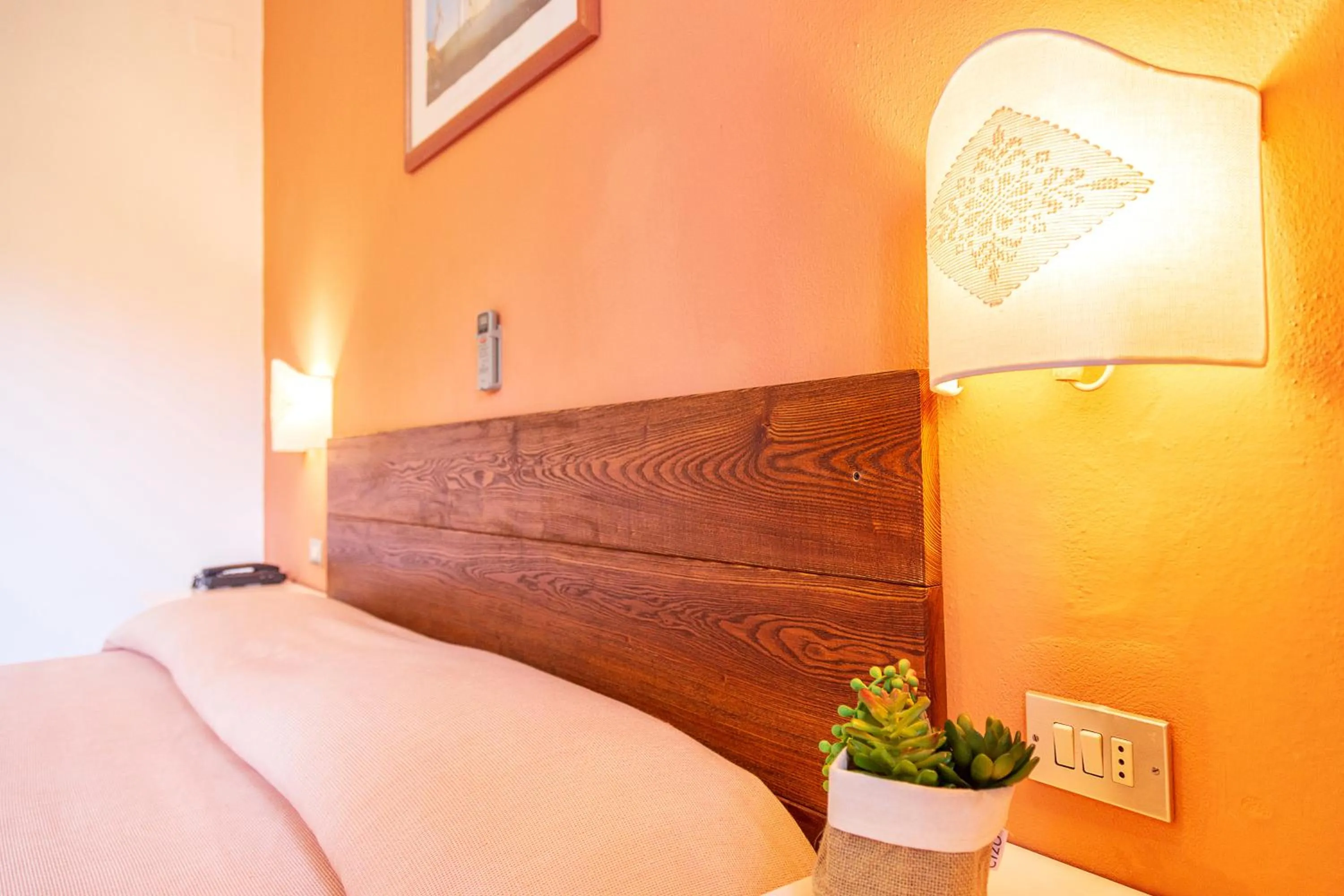 Decorative detail, Bed in Hotel Santa Maria