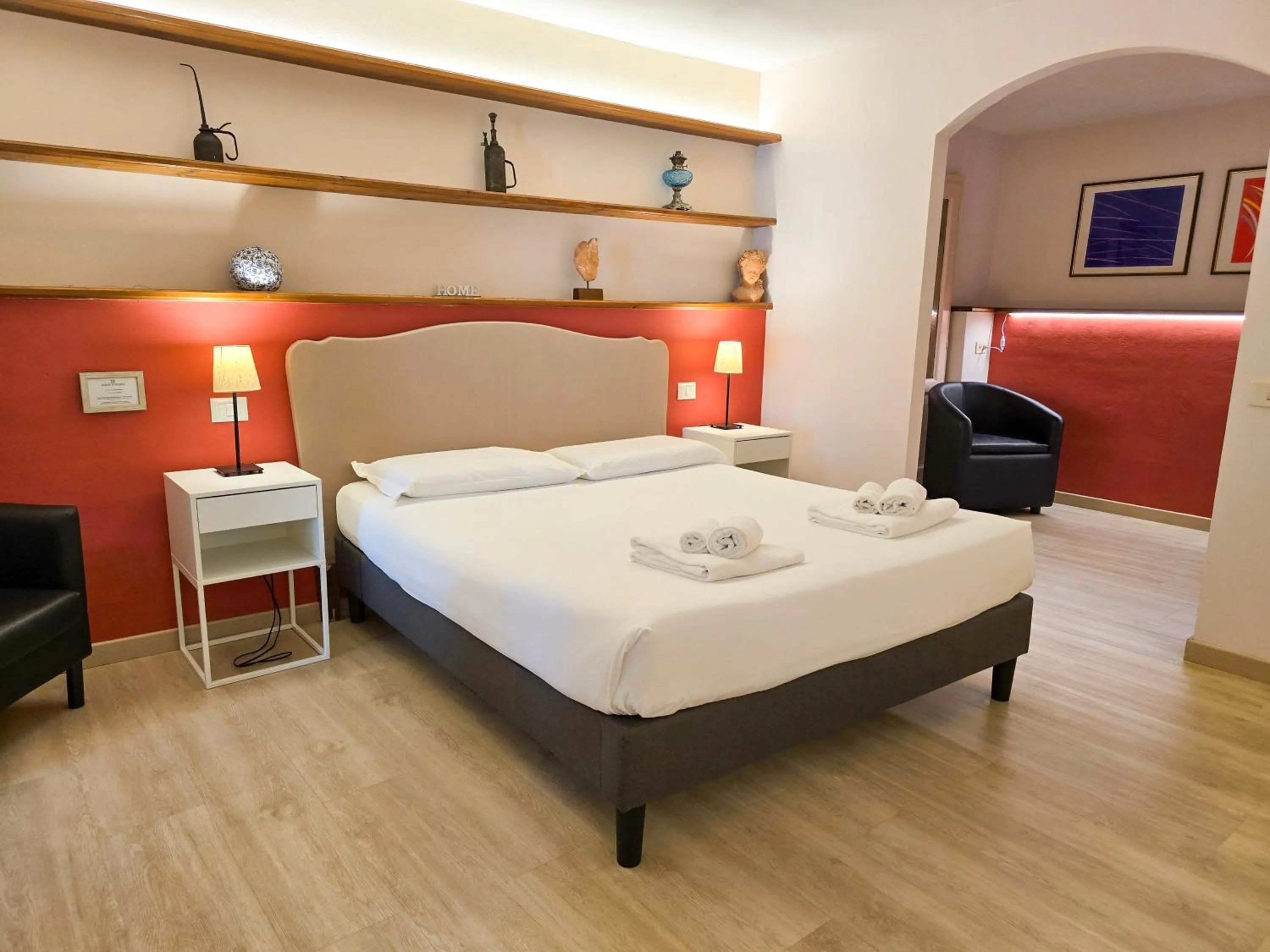 Bedroom, Bed in Domus Volumnia Country House