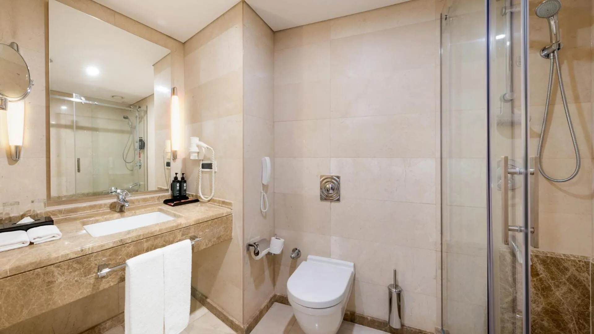 Shower in Ramada Plaza By Wyndham Istanbul City Center