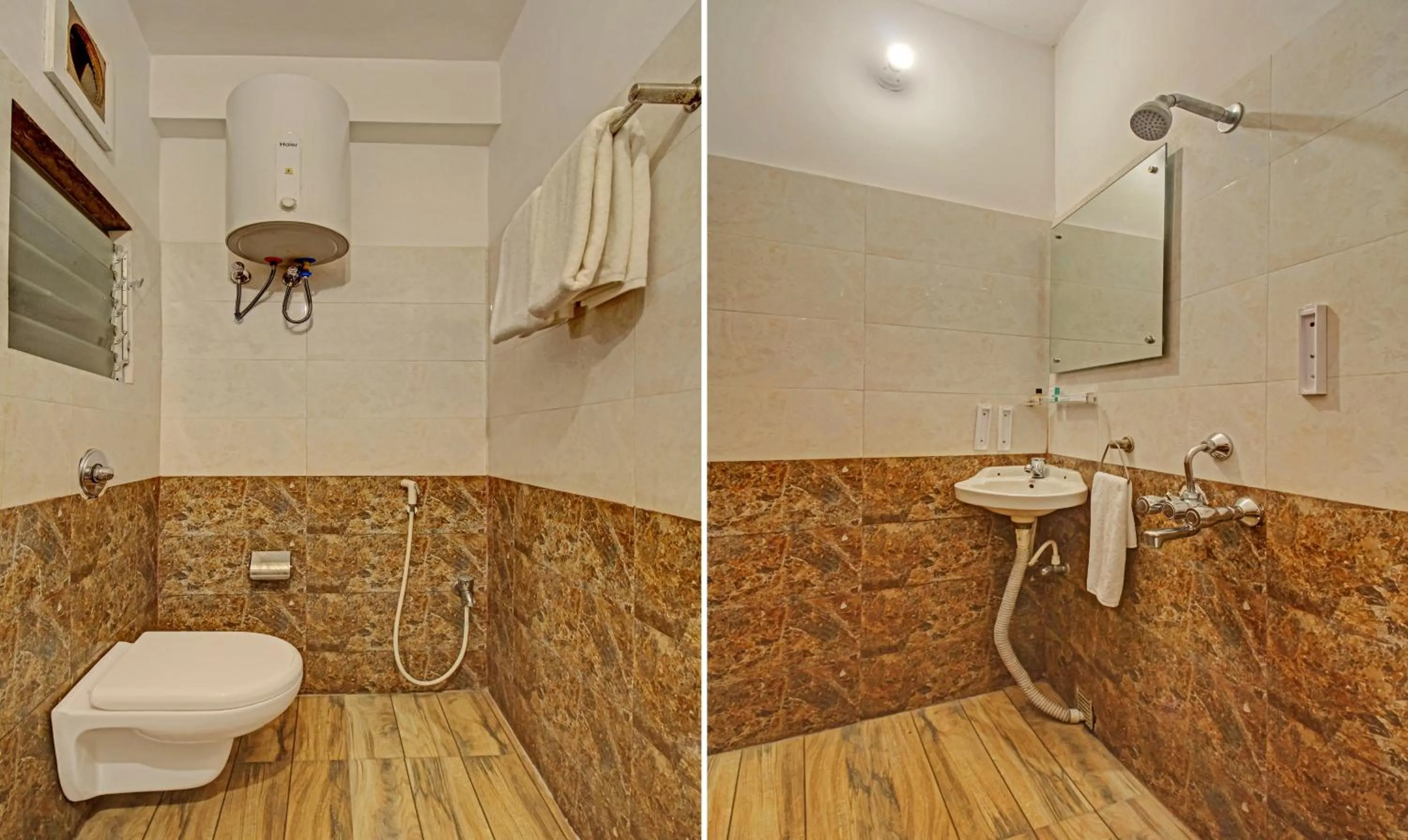 Bathroom in Hotel Royal Crowne near Kolkata Airport
