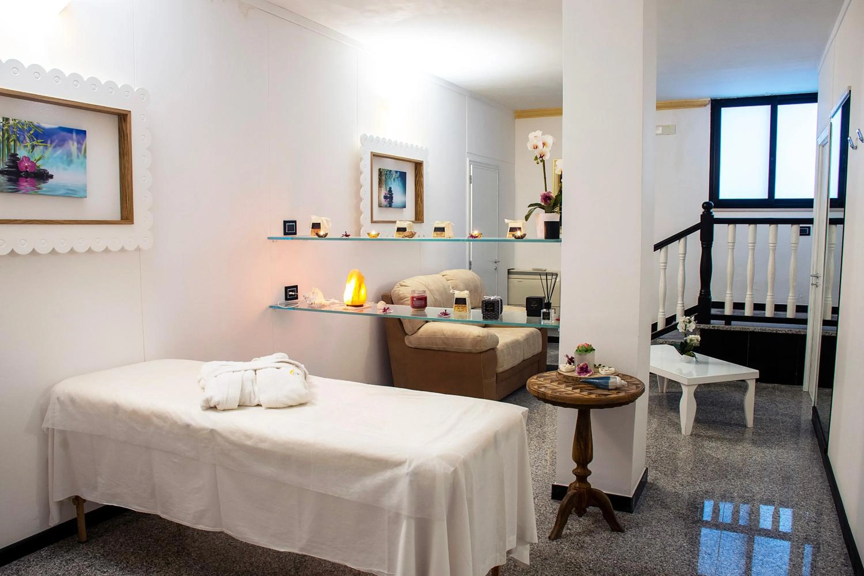 Spa and wellness centre/facilities, Bed in Hotel Luna Lido