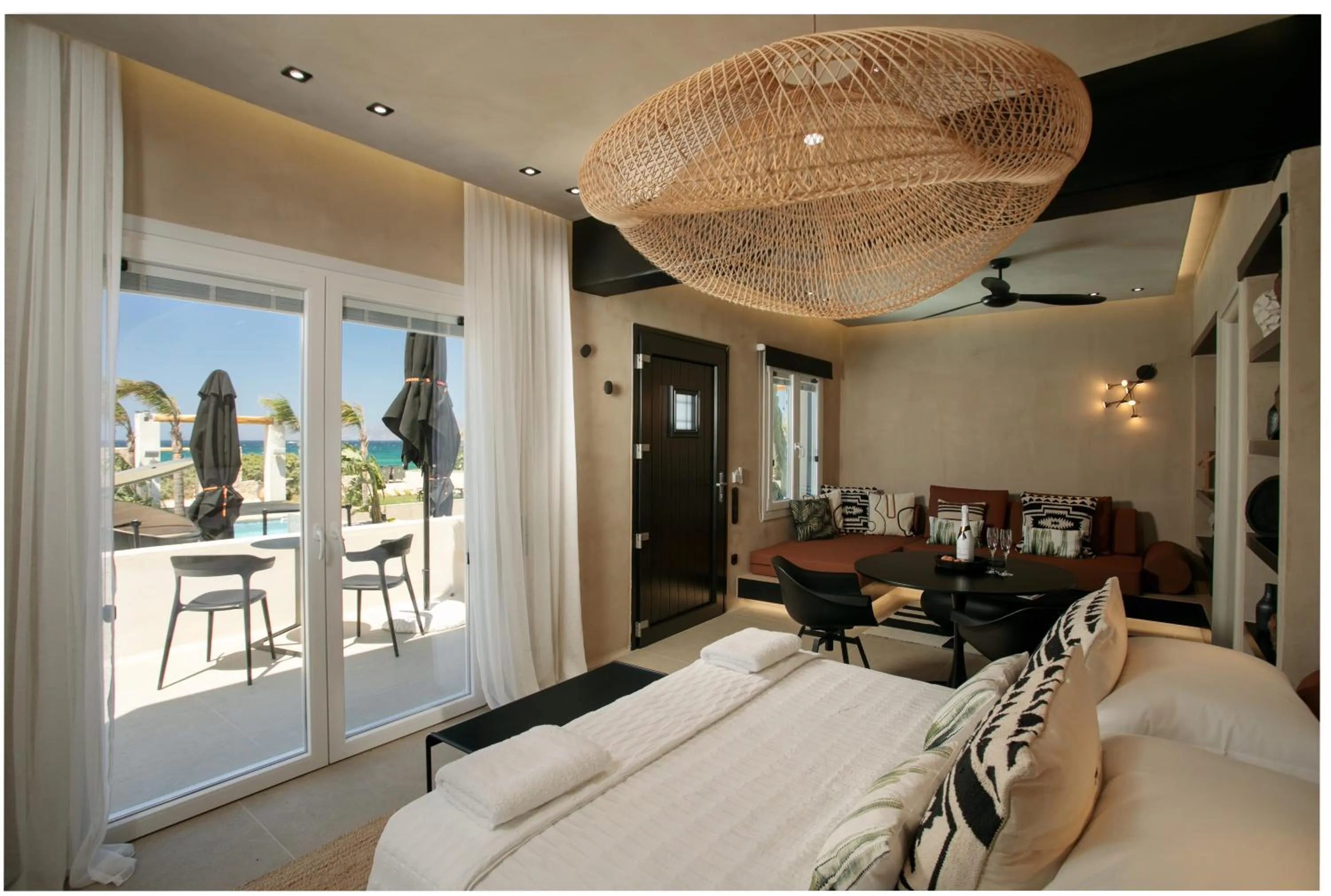 Bed in Eden Beachfront Residences & Suites