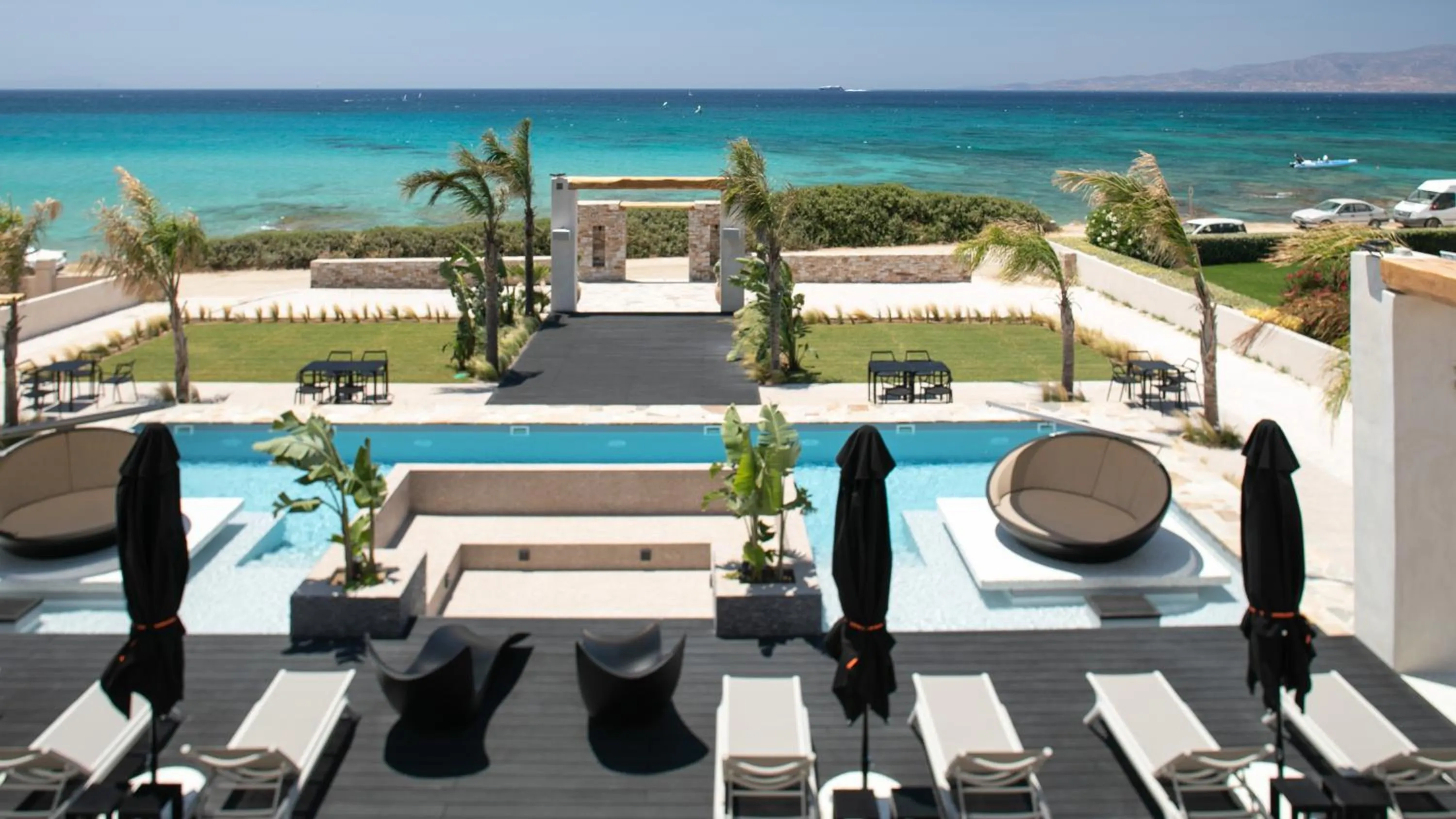 Swimming pool in Eden Beachfront Residences & Suites