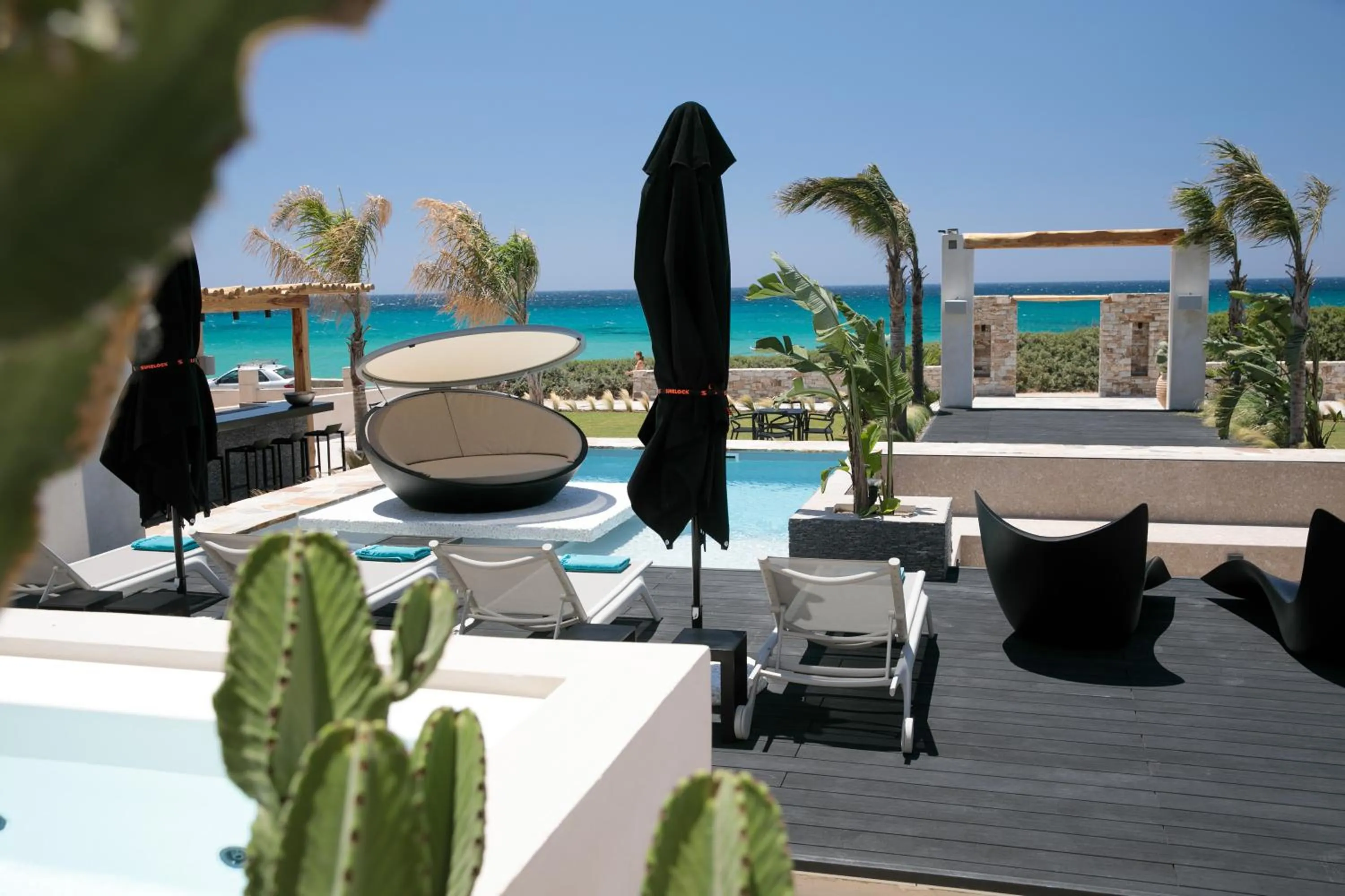 Swimming pool in Eden Beachfront Residences & Suites