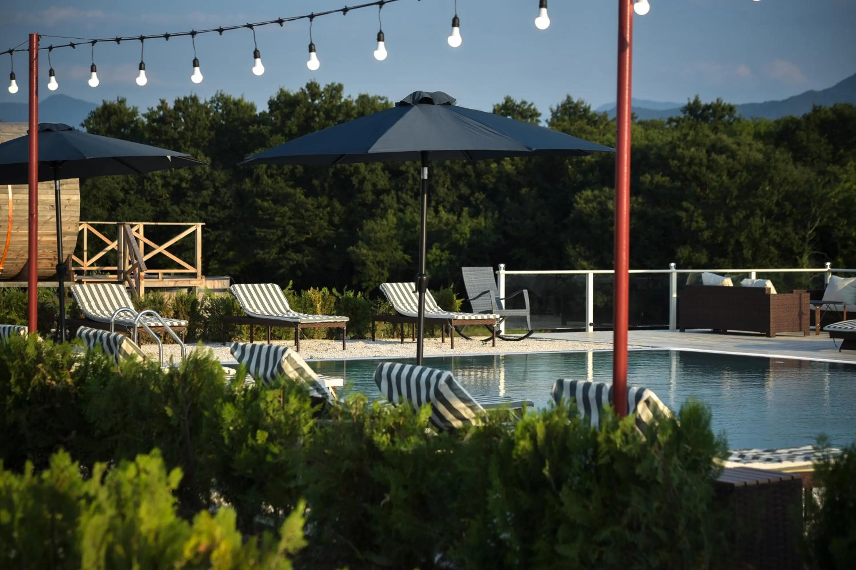 Swimming pool in Chateau Vartsikhe