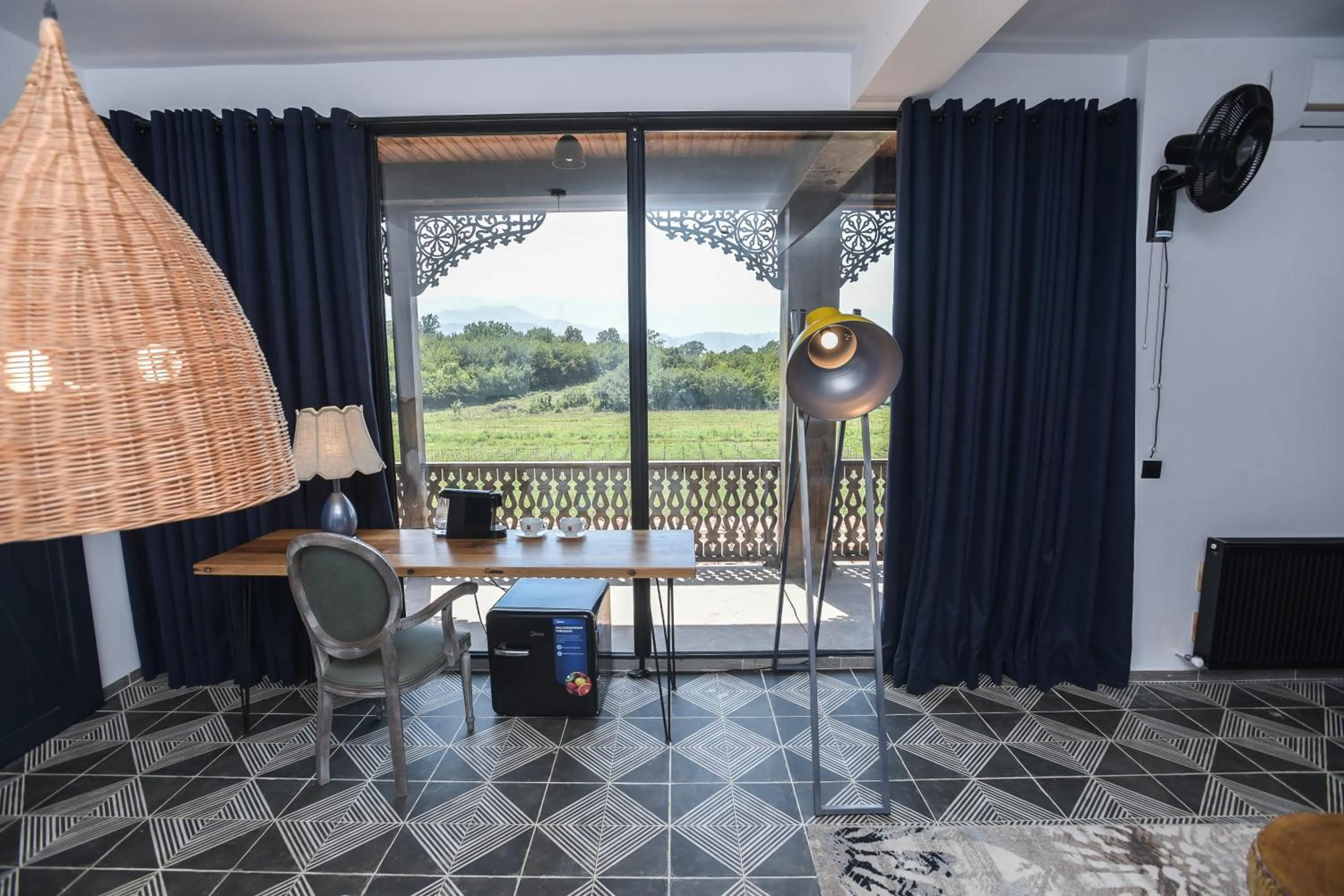 Seating area in Chateau Vartsikhe