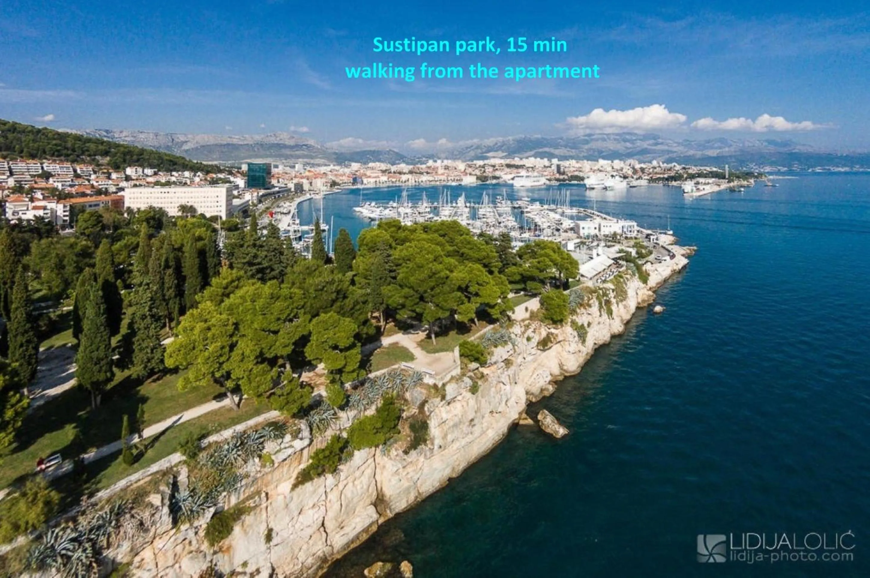Natural landscape in Luxury apartment Toni with patio in the heart of Split