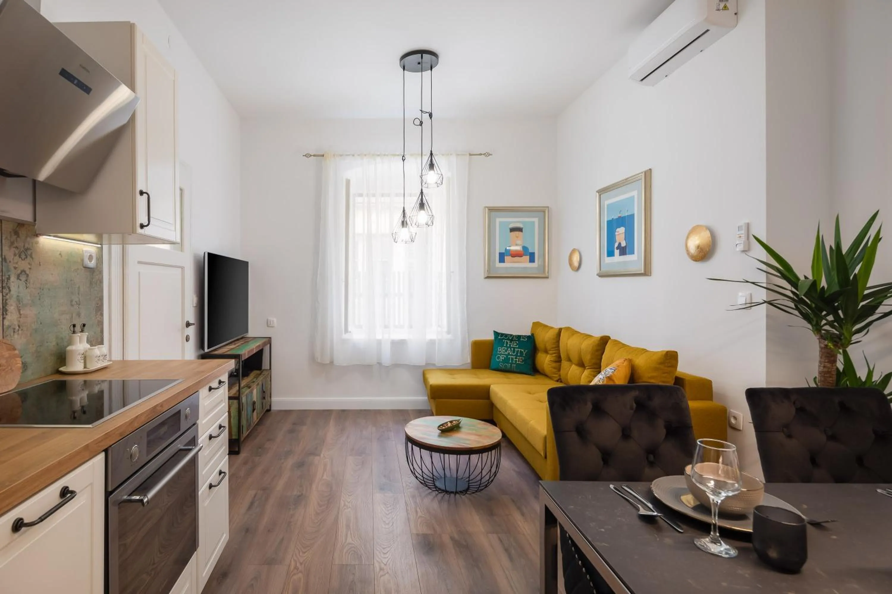 Kitchen or kitchenette in Luxury apartment Toni with patio in the heart of Split