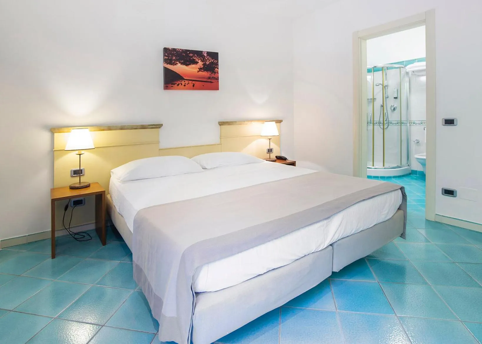 Bed in Hotel La Torre