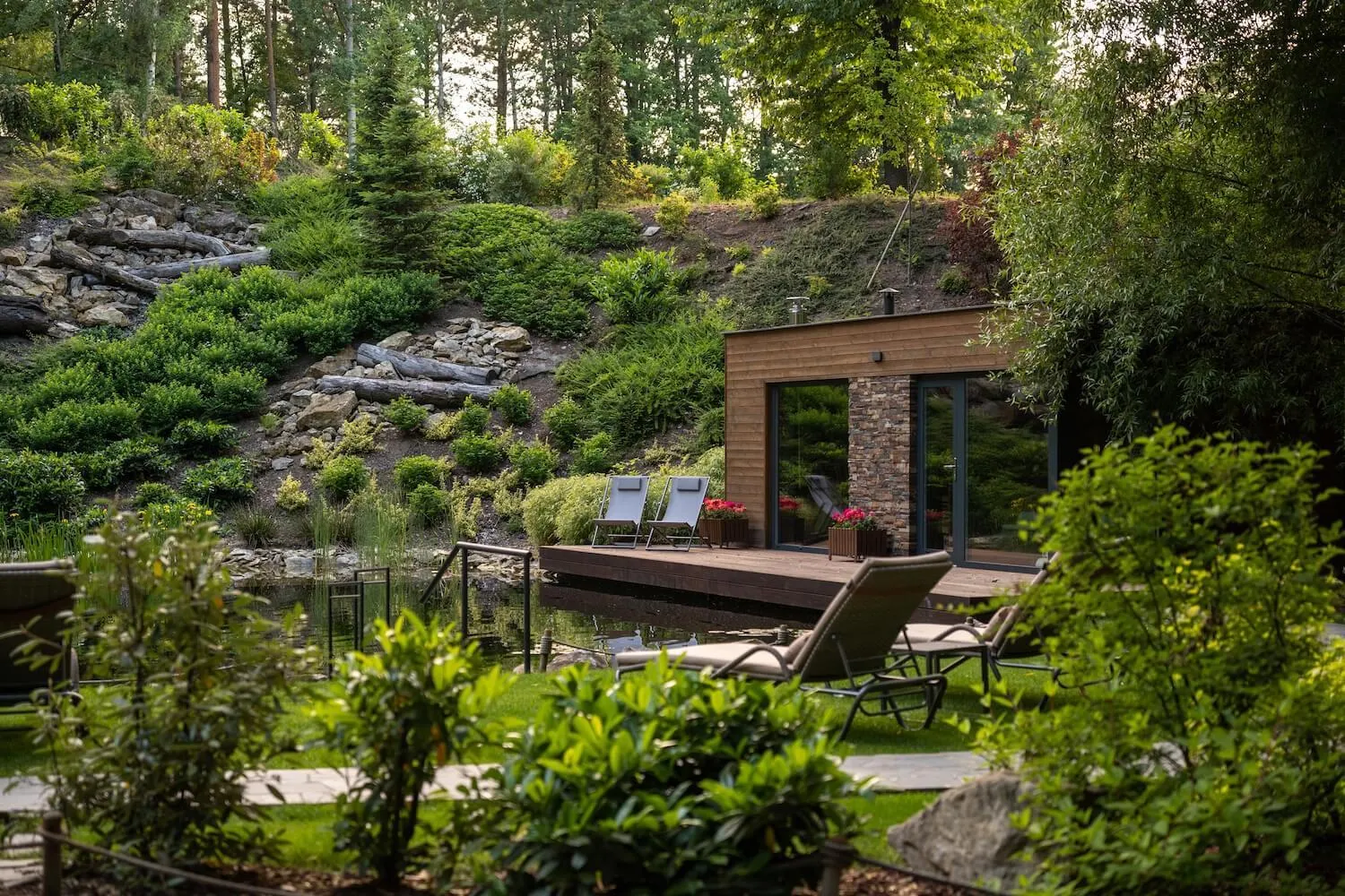 Sauna in Vista Resort Prague