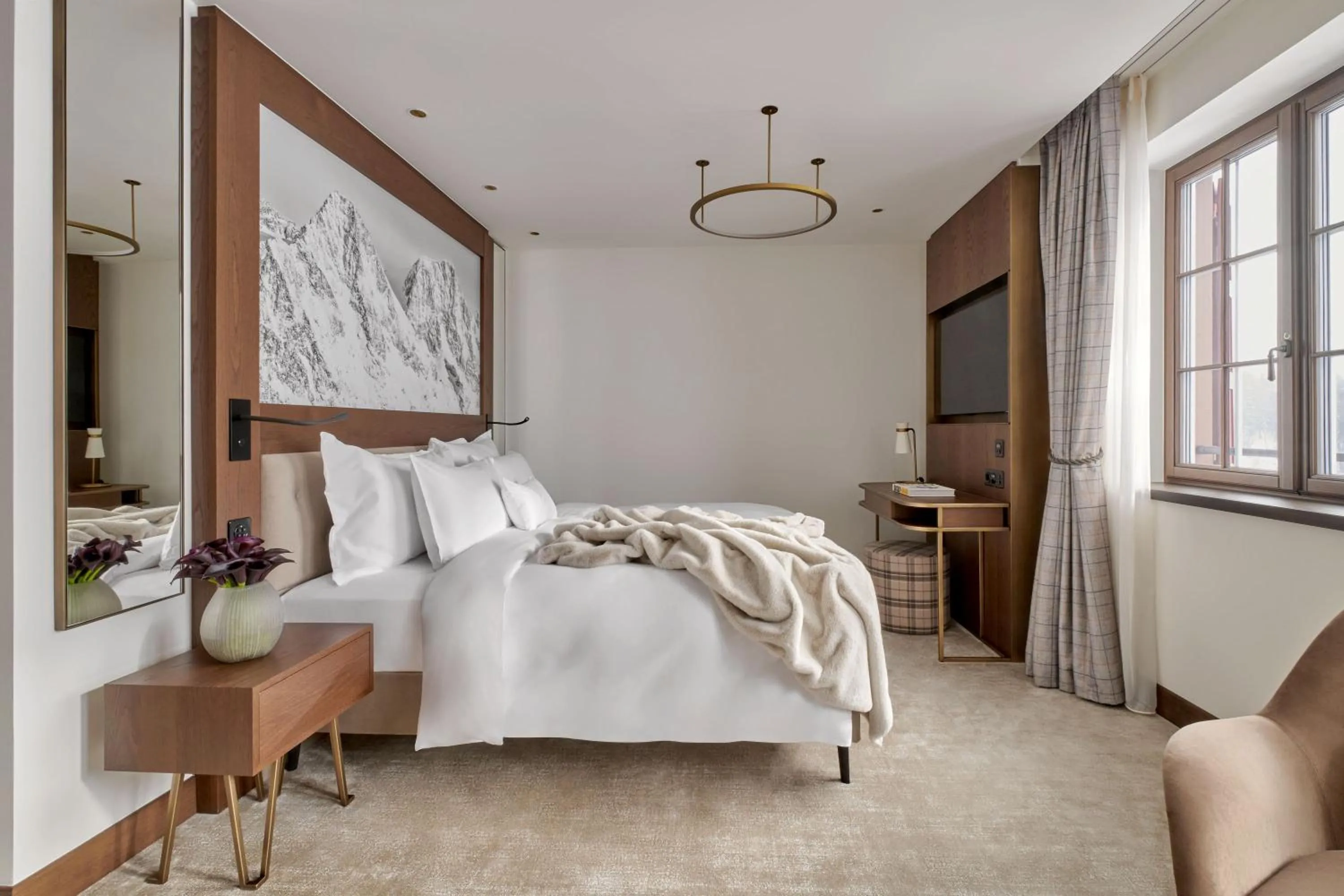 Bedroom, Bed in Hotel GRACE LA MARGNA ST MORITZ