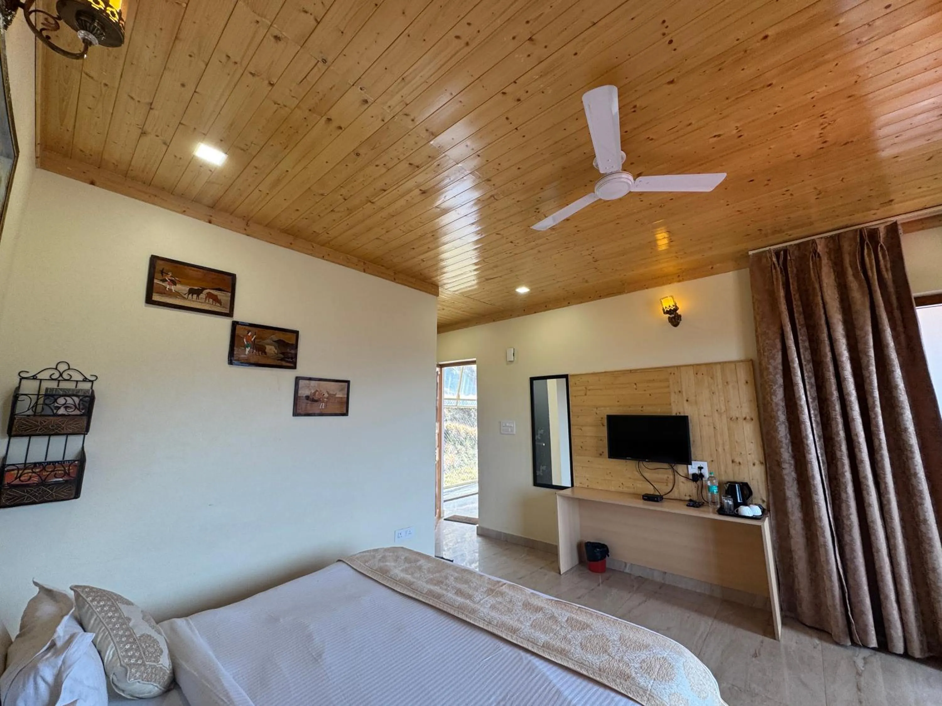 Bedroom, Bed in The Vintage Hill Village - Himalayan Boutique Resort
