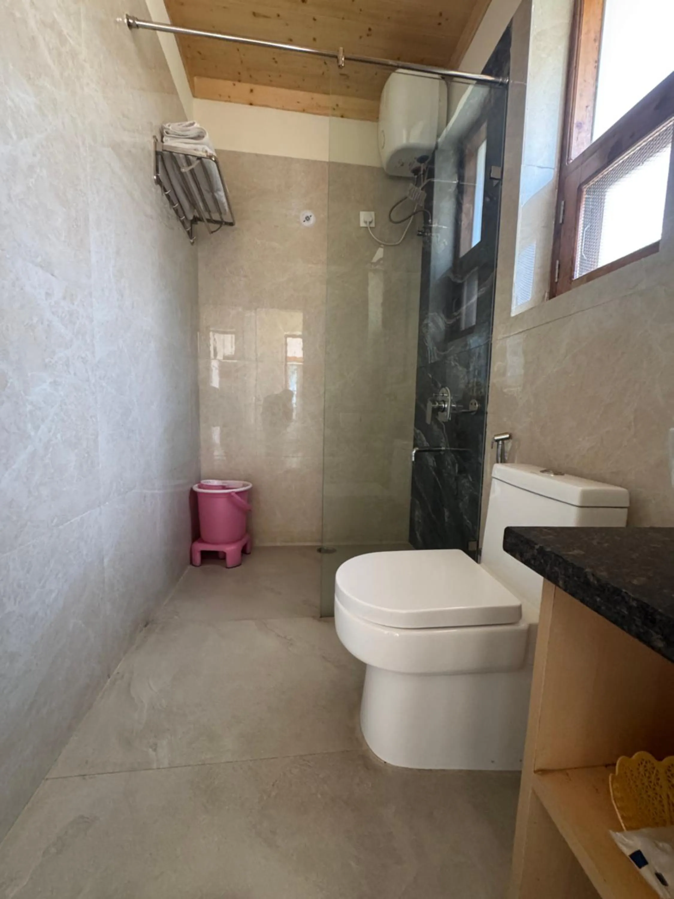 Bathroom in The Vintage Hill Village - Himalayan Boutique Resort