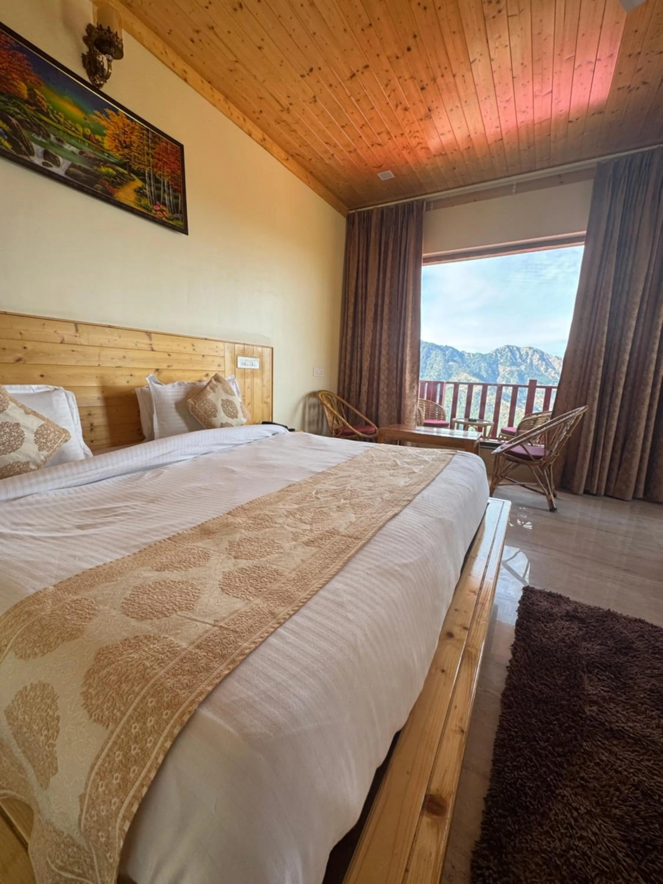 Bedroom, Bed in The Vintage Hill Village - Himalayan Boutique Resort