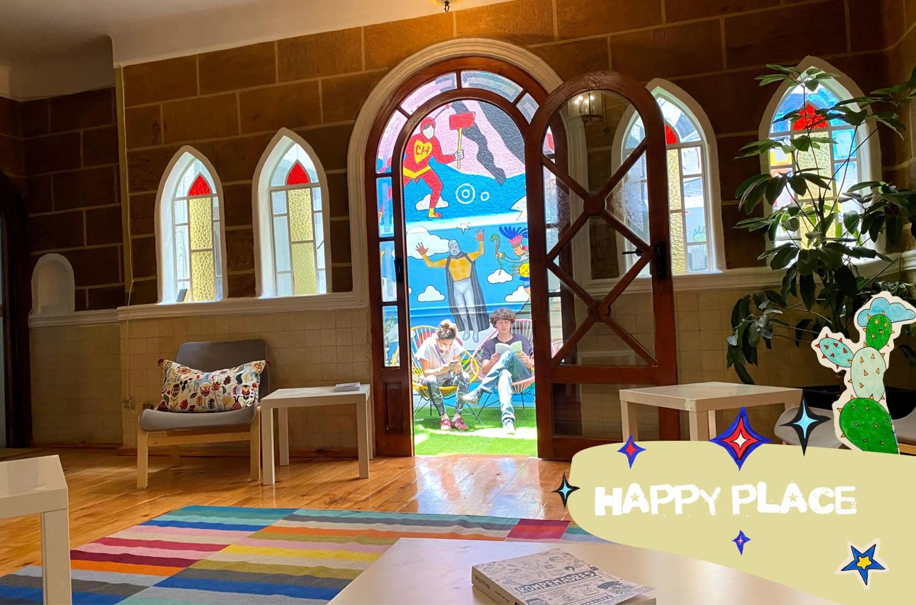 Area and facilities in Hostal Fungi Casa Rosa