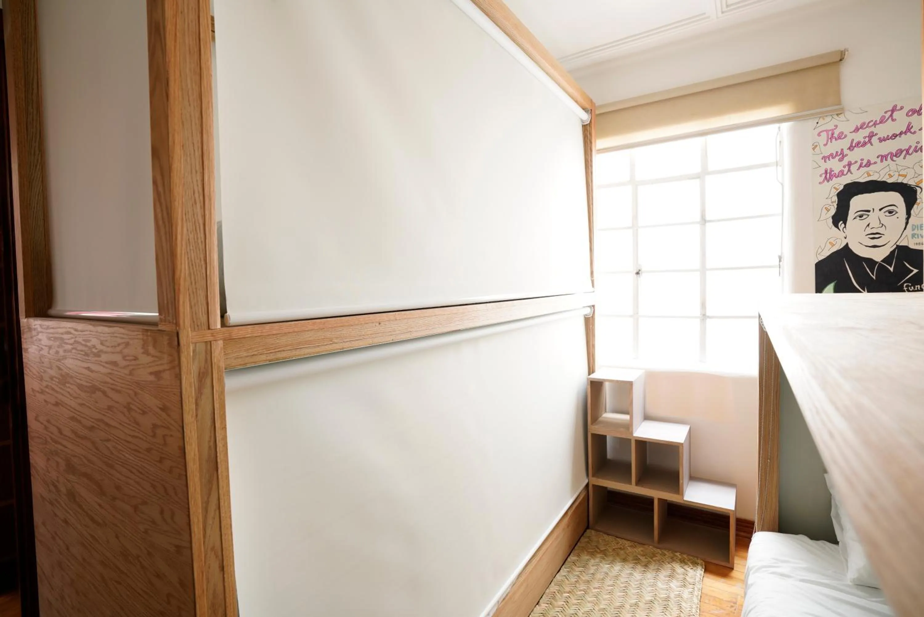 Bed in Hostal Fungi Casa Rosa