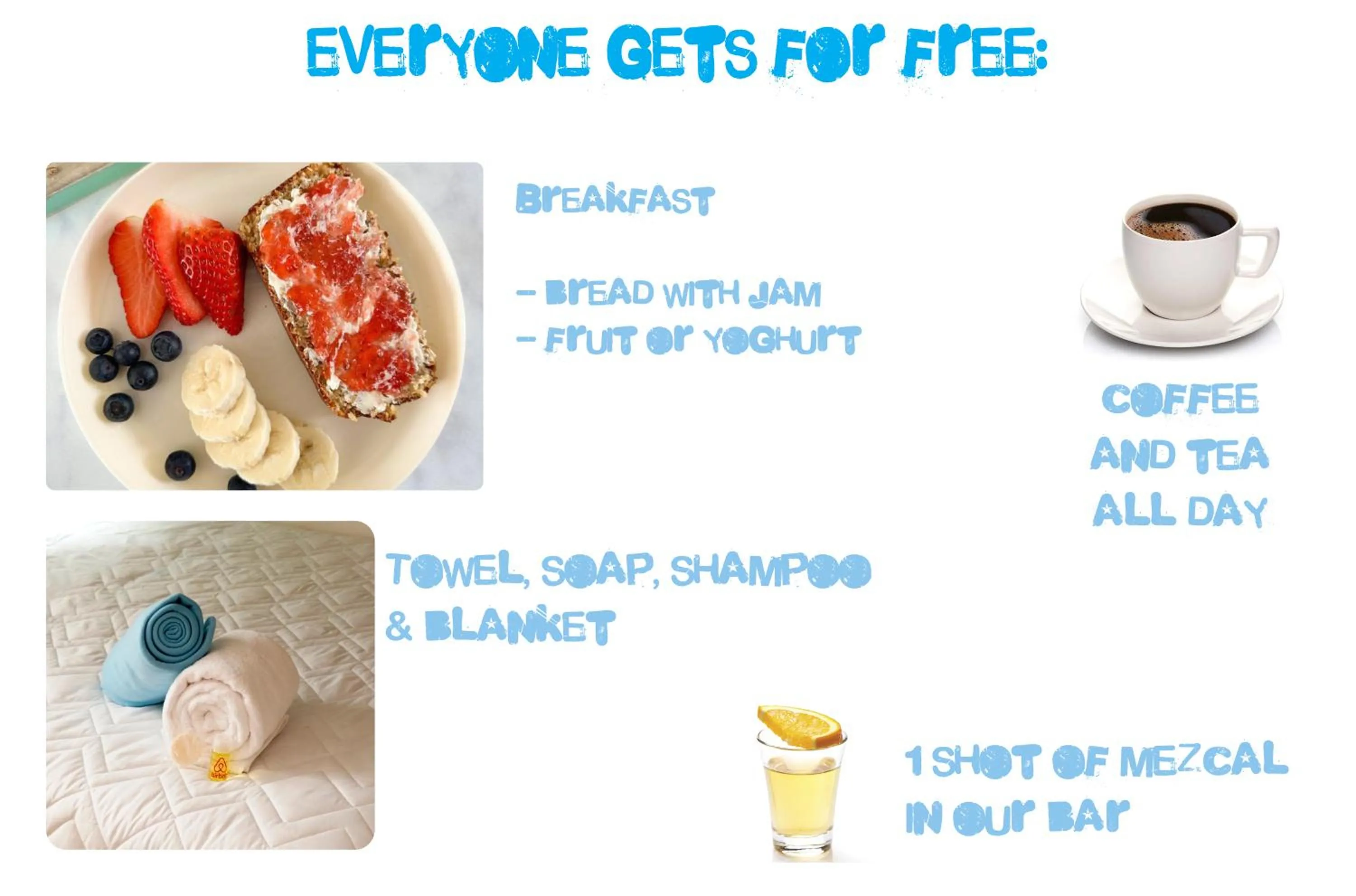 Food and drinks in Hostal Fungi Casa Rosa