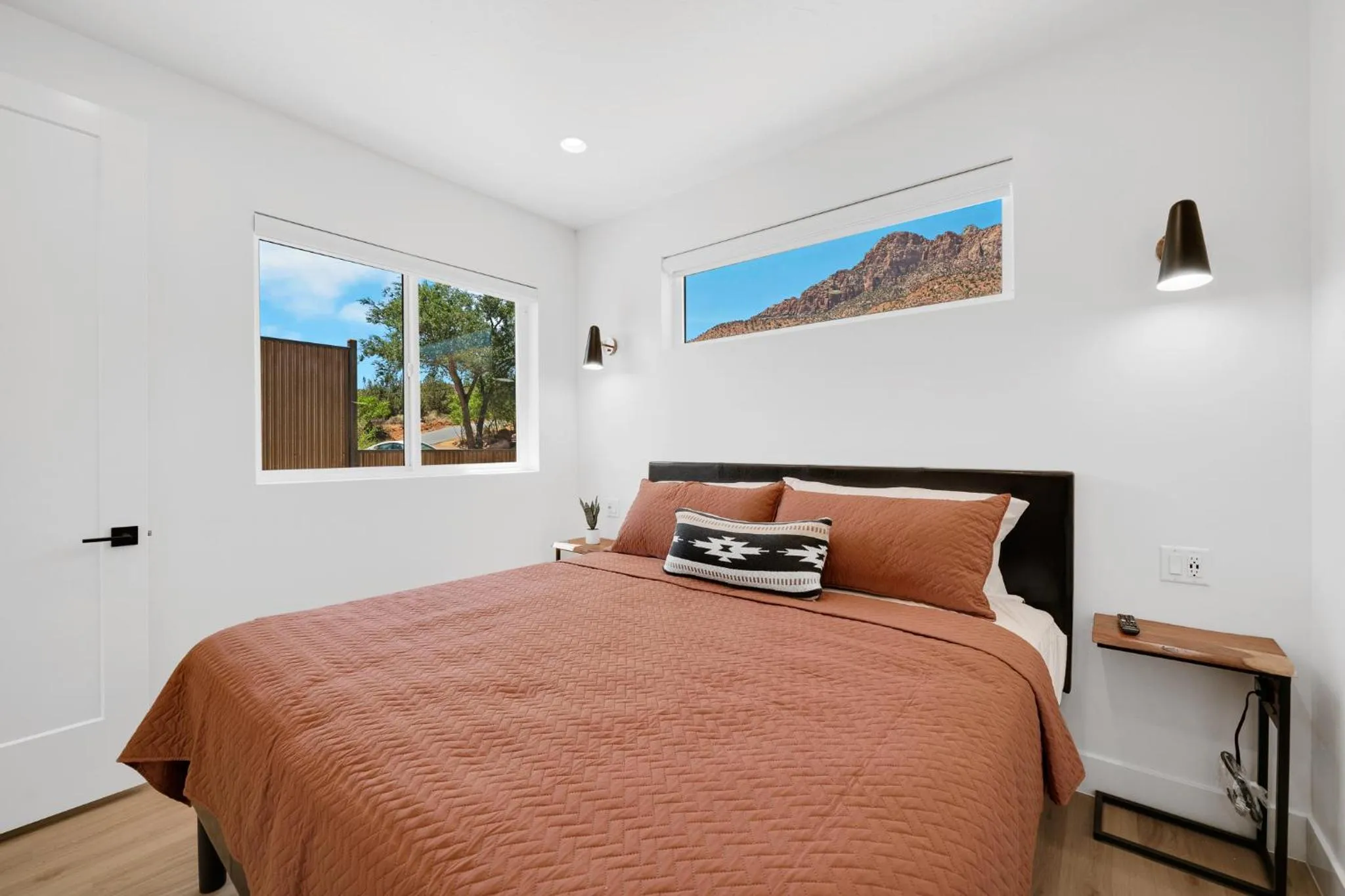Bed in The Bungalows at Zion