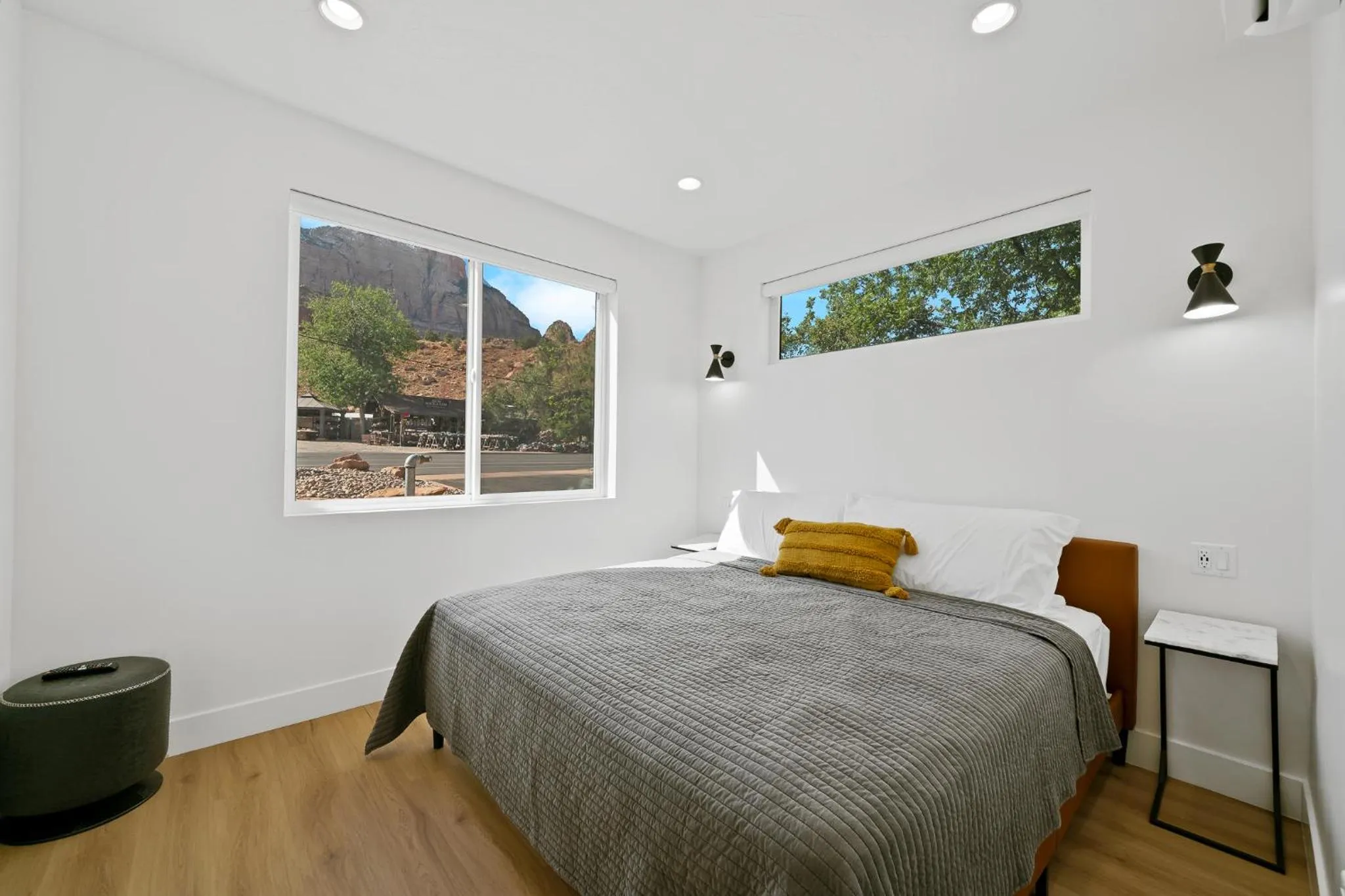 Bed in The Bungalows at Zion