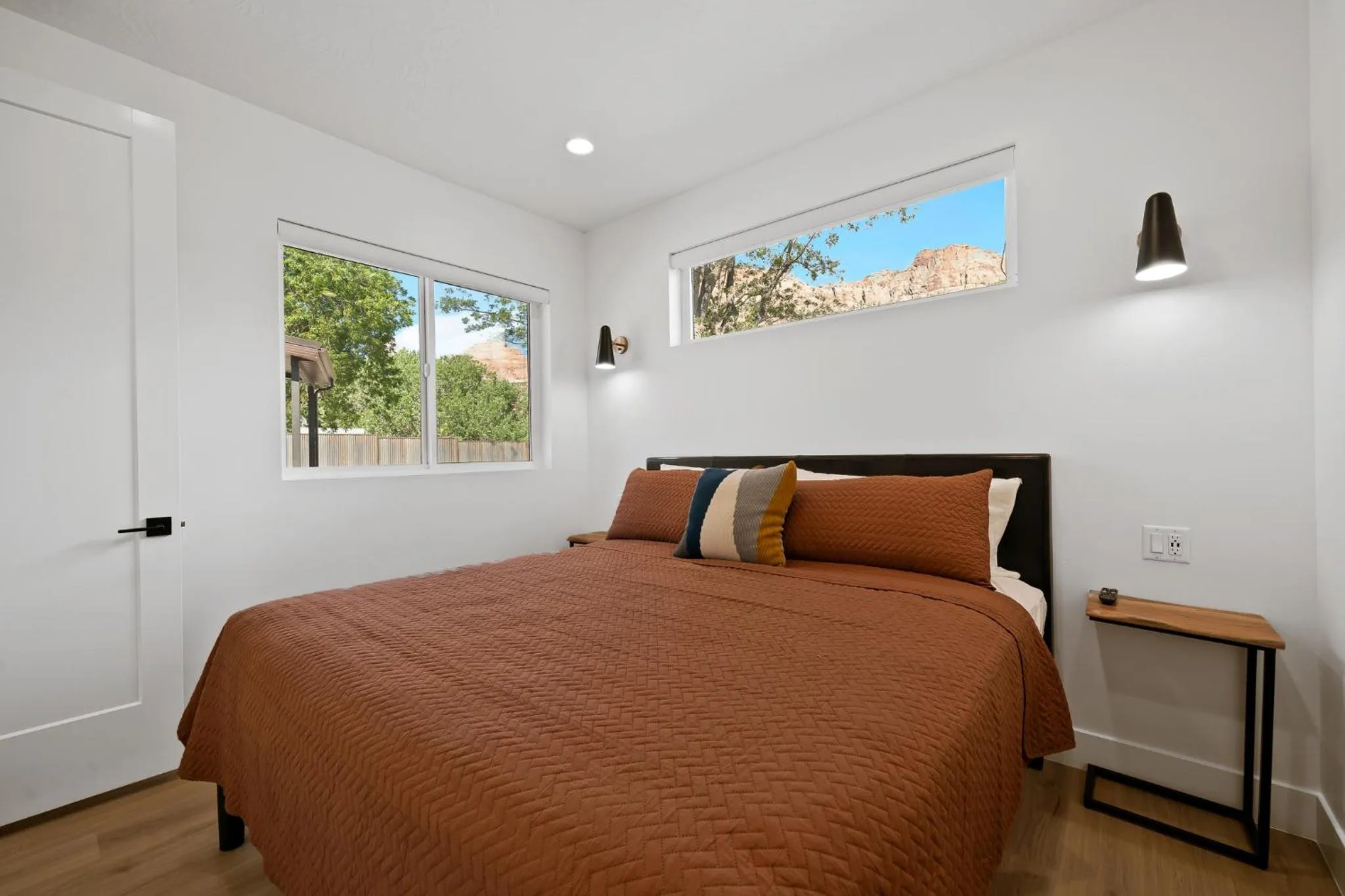 Bed in The Bungalows at Zion