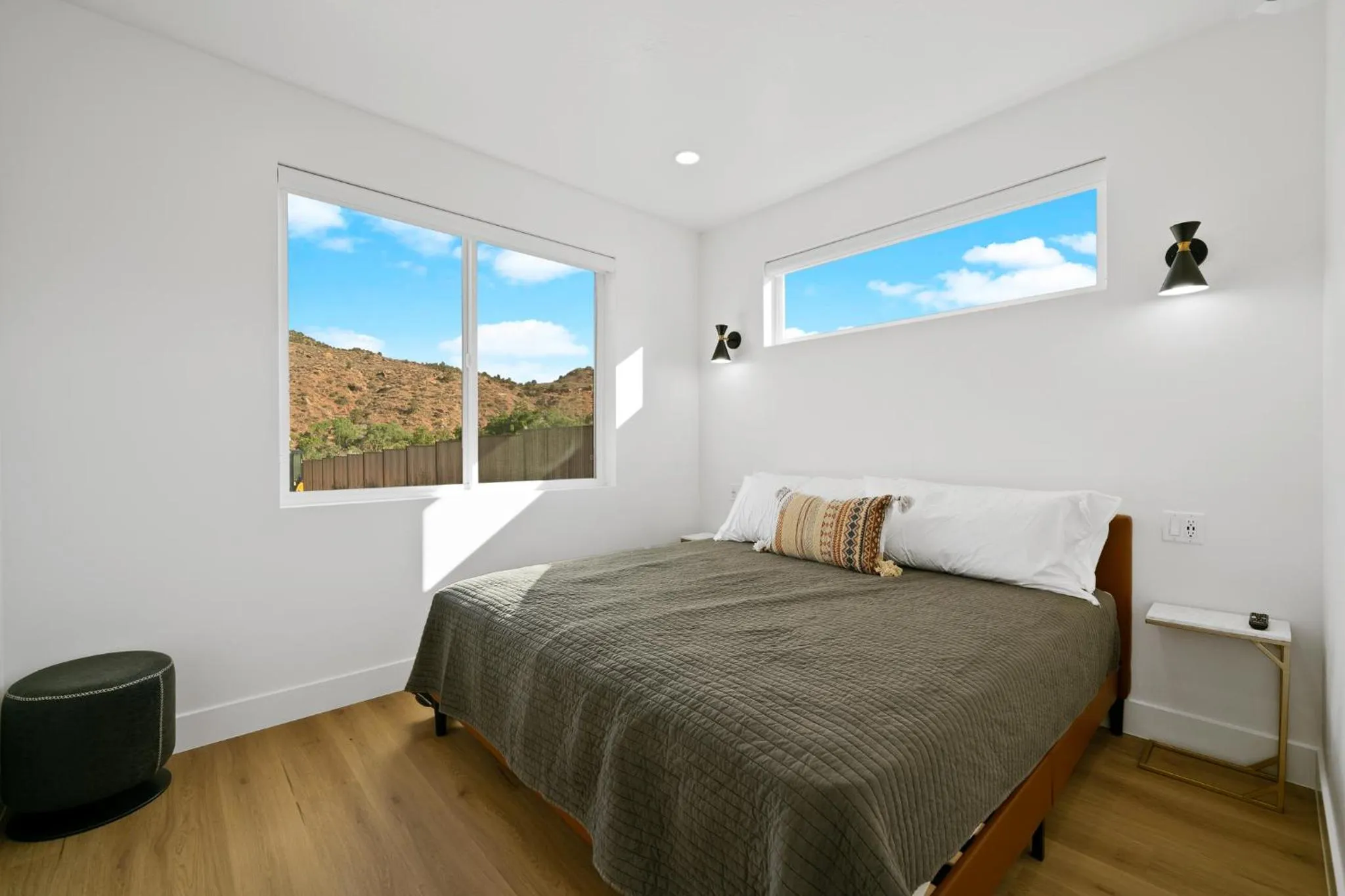 Bed in The Bungalows at Zion