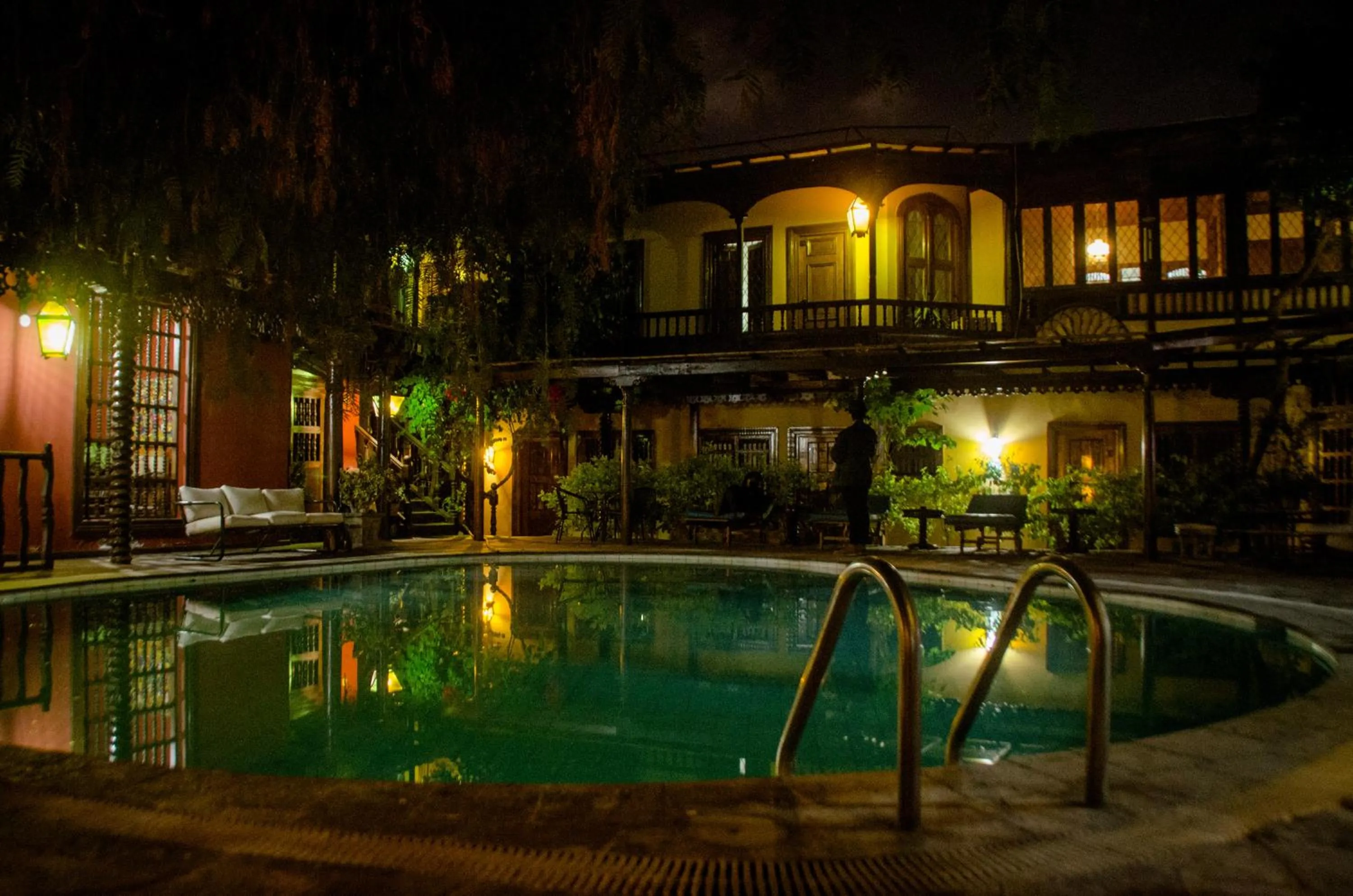 Pool view in Hotel & Hacienda El Carmelo