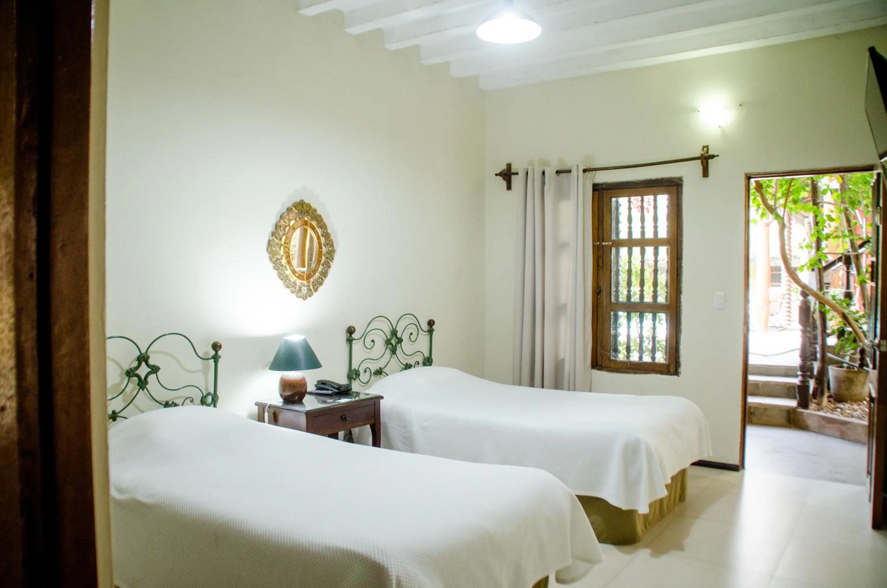 View (from property/room), Bed in Hotel & Hacienda El Carmelo