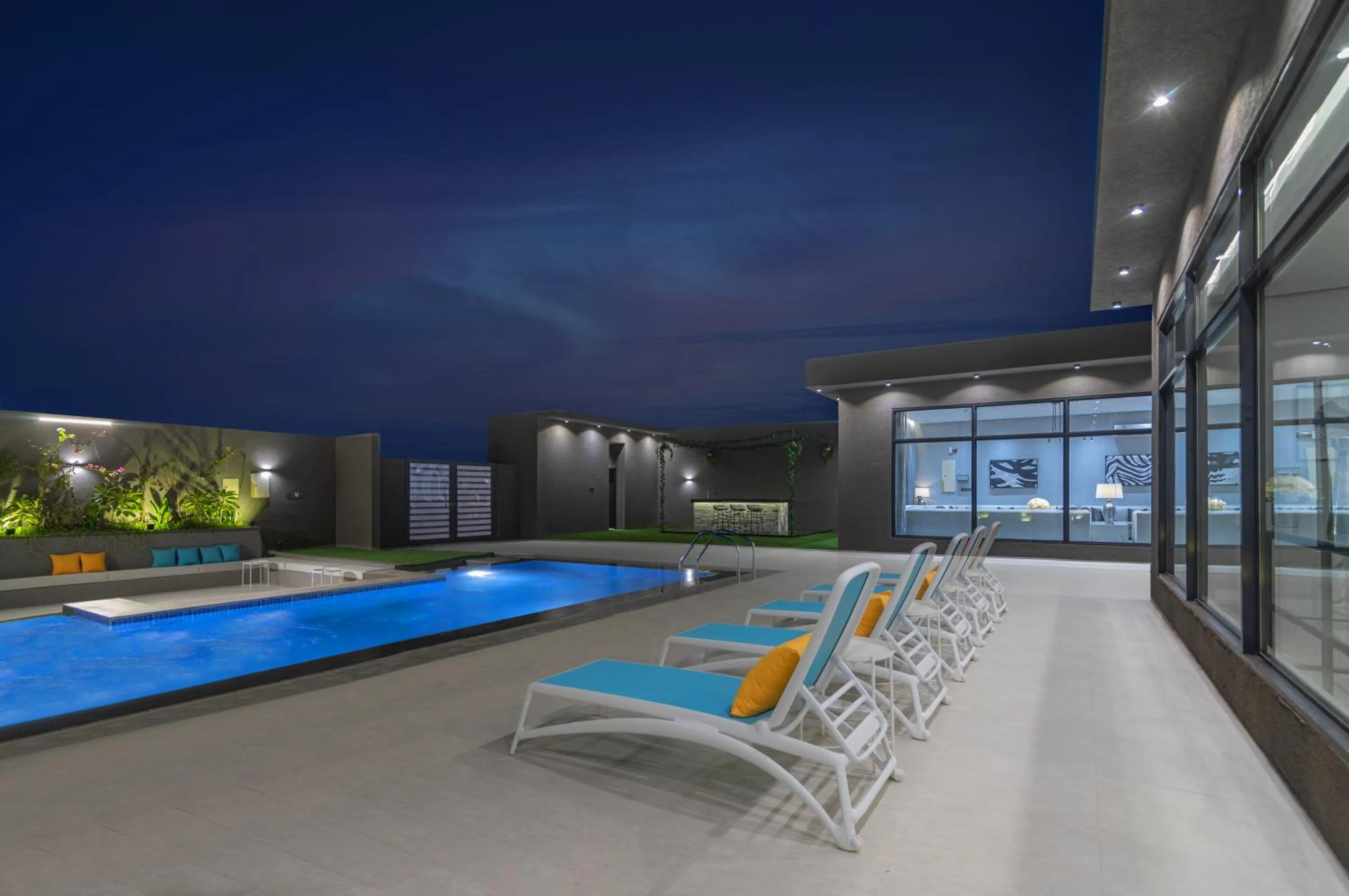 Swimming pool in Riyadh View Resort منتجع و شاليهات الرياض فيو